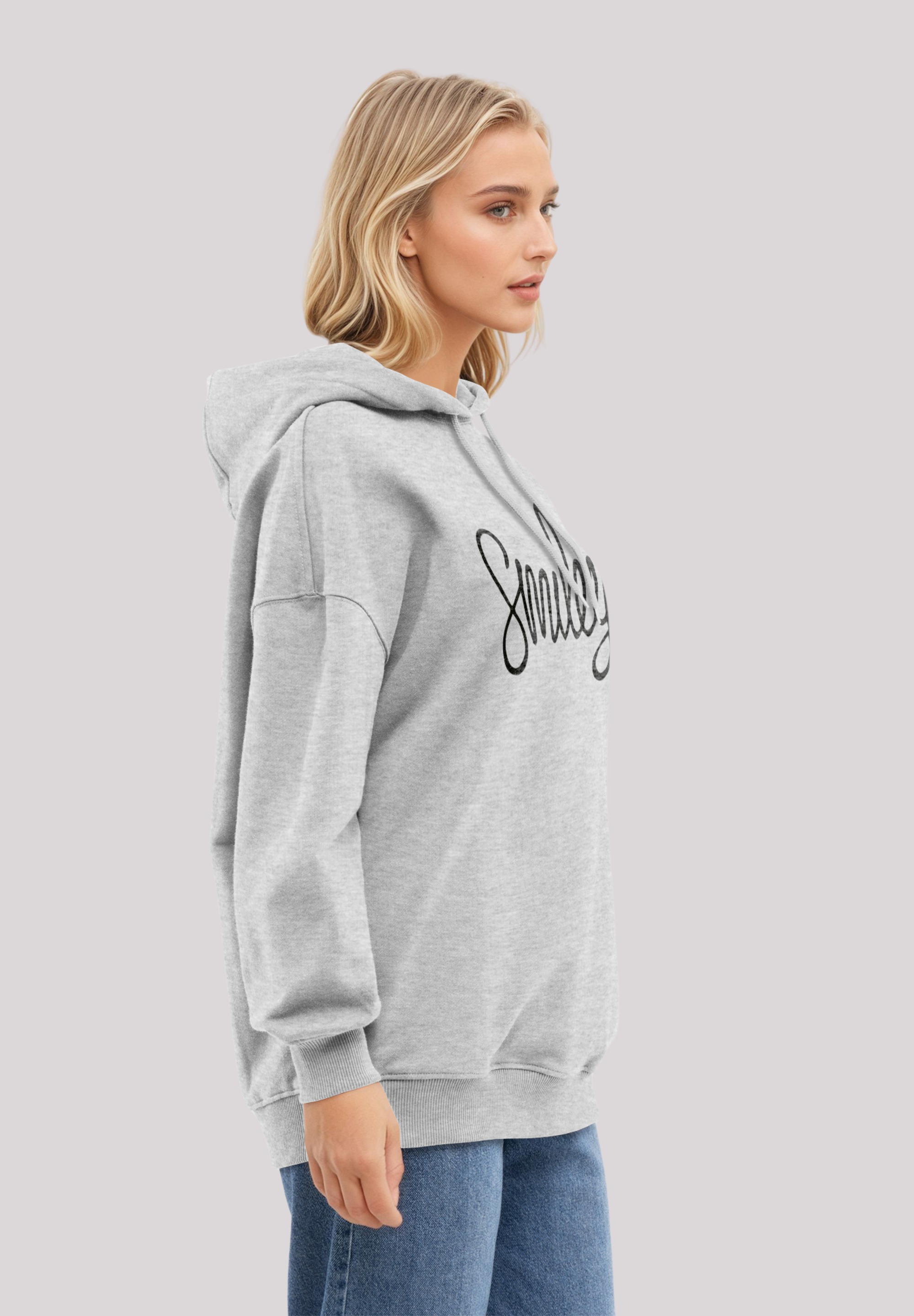 F4NT4STIC Kapuzenpullover »SMILEY black«, Premium Qualität