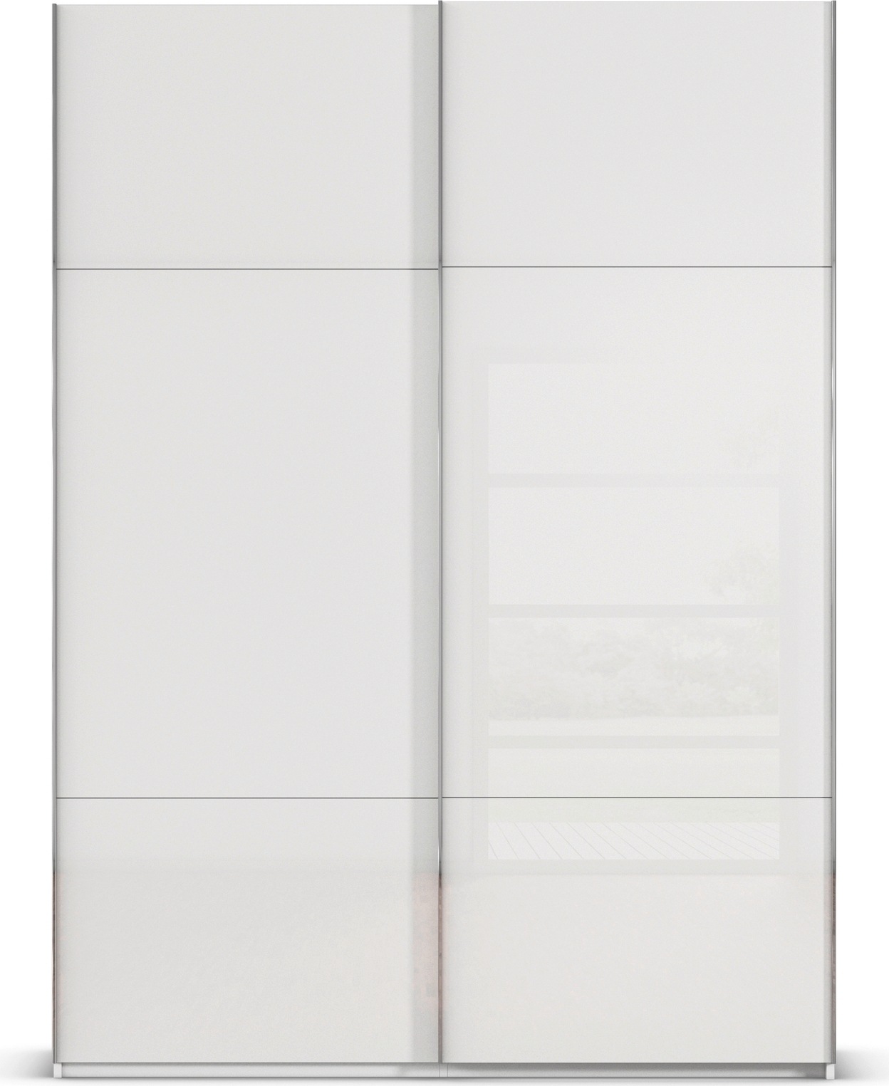 rauch Schwebetürenschrank »Kleiderschrank Schrank Garderobe Schlafzimmerschrank CONTIDO«, (in 3 verschiedenen Ausstattungen BASIC/CLASSIC/PREMIUM), aus hochwertigem Material in 6 Breiten 2 Griff-Farben MADE IN GERMANY