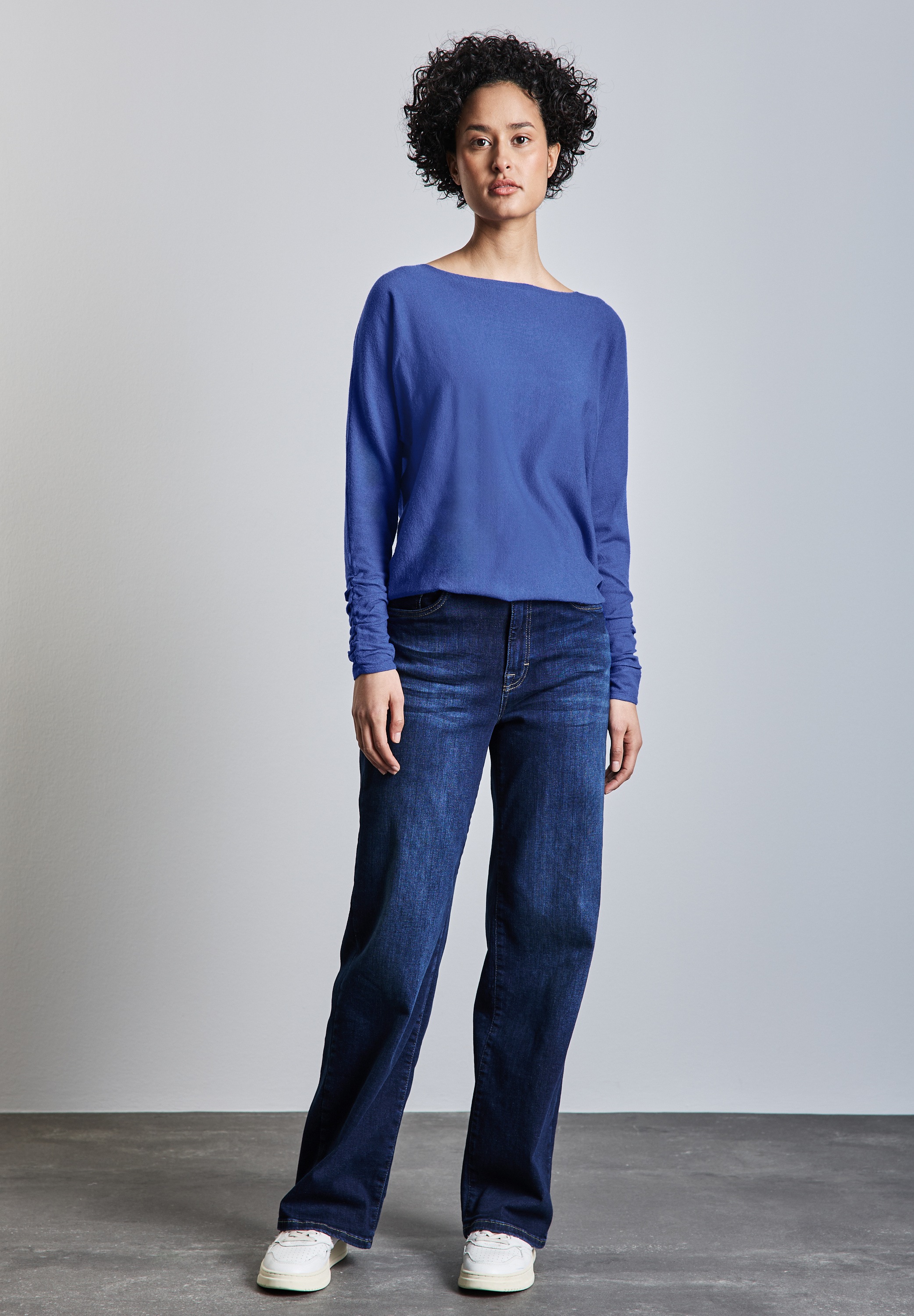 STREET ONE Strickpullover, aus softem Materialmix
