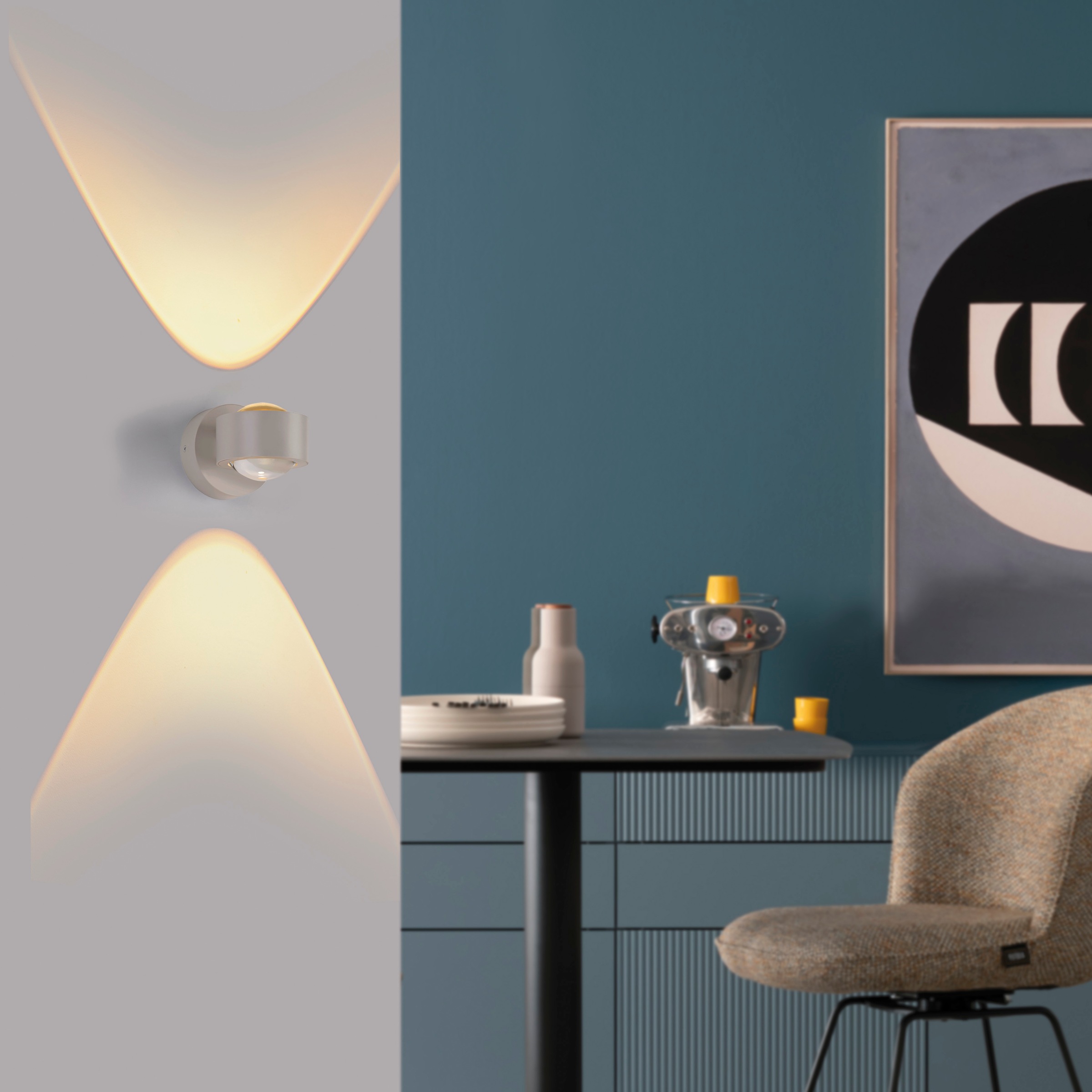 SCHÖNER WOHNEN-Kollektion LED Wandleuchte »CHIA« LED-Board 1 Stk. Warmweiß SCHÖNER WOHNEN Kollektion, Up- und Downlight