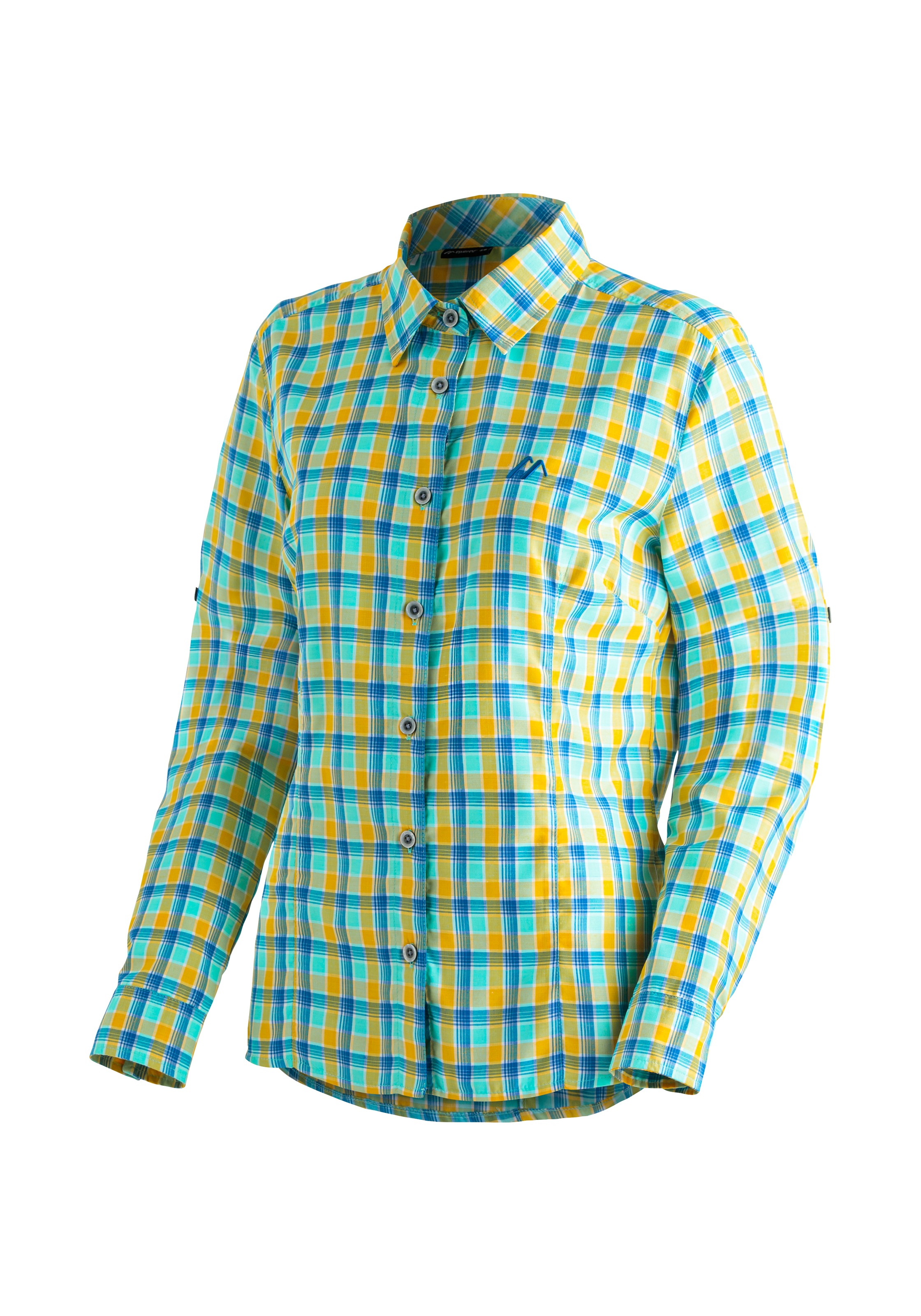 Maier Sports Funktionsbluse "Nanni", Damen Bluse, langarm Karobluse für Out günstig online kaufen