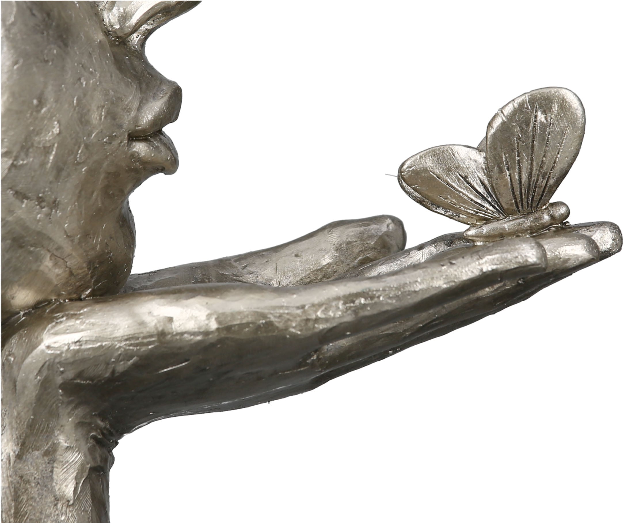 GILDE Dekofigur »Skulptur Desire, antikfinish«, silberfarben, Polyresin  bestellen | BAUR | Dekofiguren