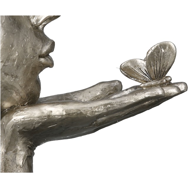 GILDE Dekofigur »Skulptur Desire, antikfinish«, silberfarben, Polyresin  bestellen | BAUR