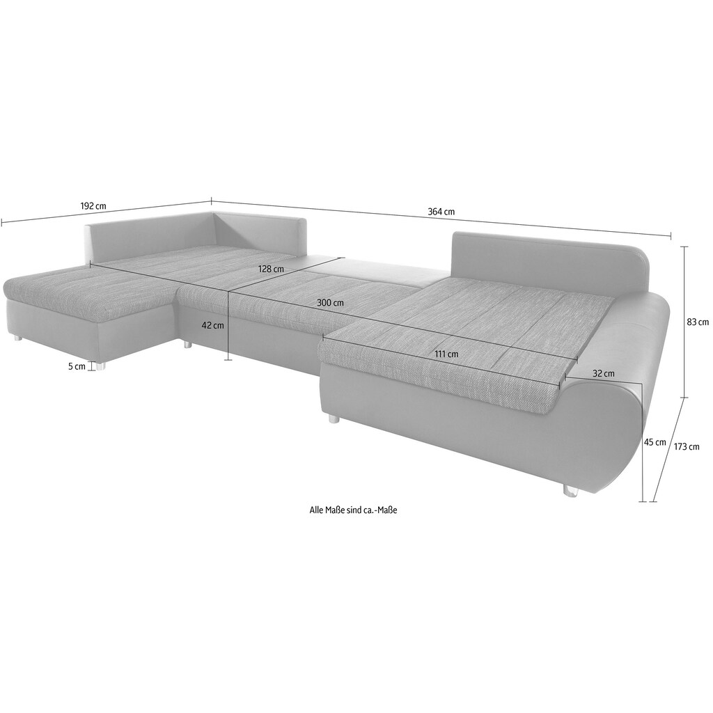 sit&more Wohnlandschaft »Top Bandos U-Form«