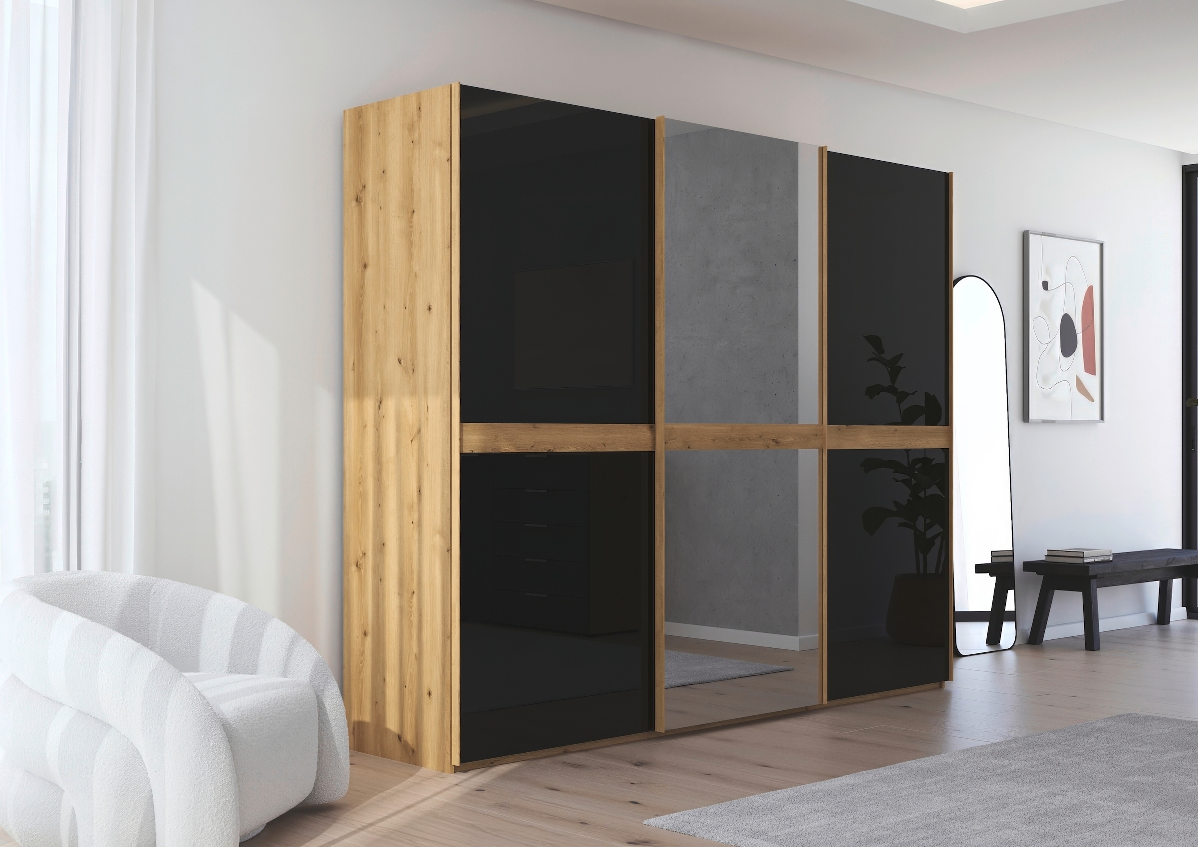 rauch Schwebetürenschrank "Kleiderschrank Schrank Garderobe Schlafzimmersch günstig online kaufen