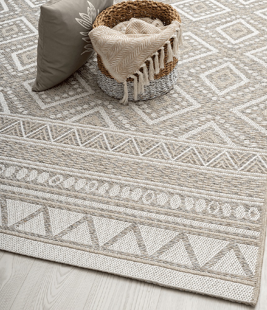 Teppich THE CARPET "Calgary", beige, B:200cm H:1mm L:280cm, Polypropylen, Teppiche, Teppich, moderner robuster In und Outdoor Teppich 6