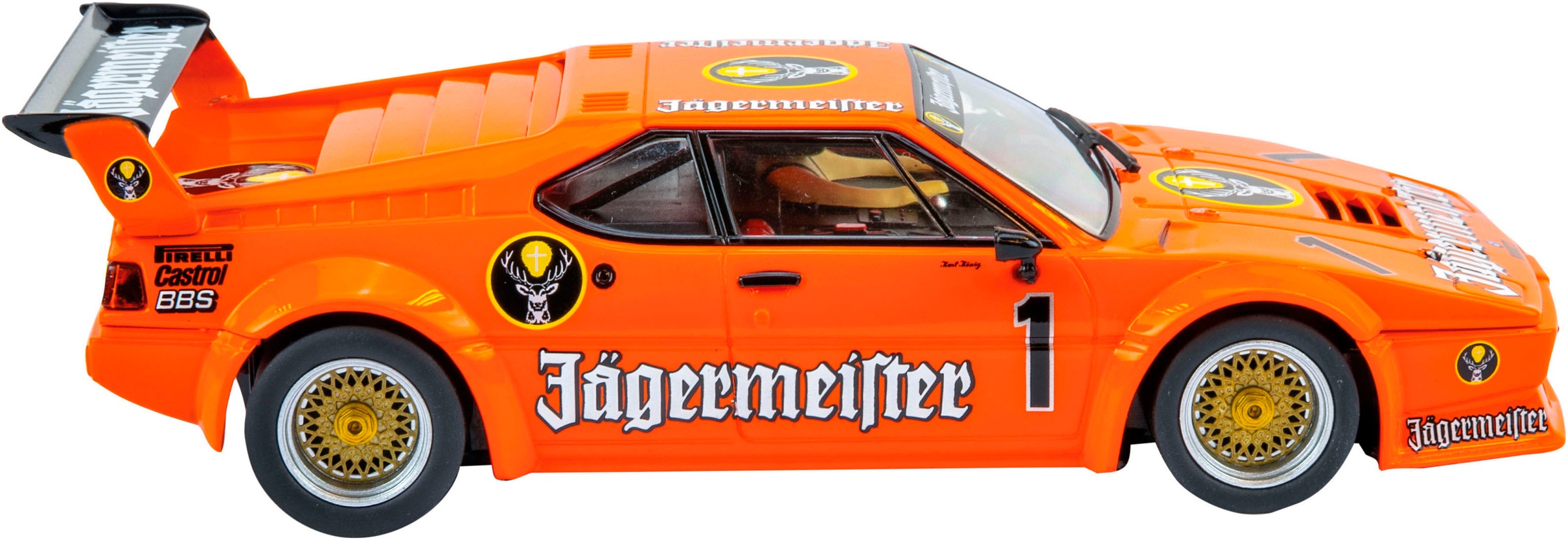 Carrera® Rennbahn-Auto »BMW M1 Procar "Jägermeister Racing Team, No.1"«, Maßstab 1:24; mit Lichteffekt