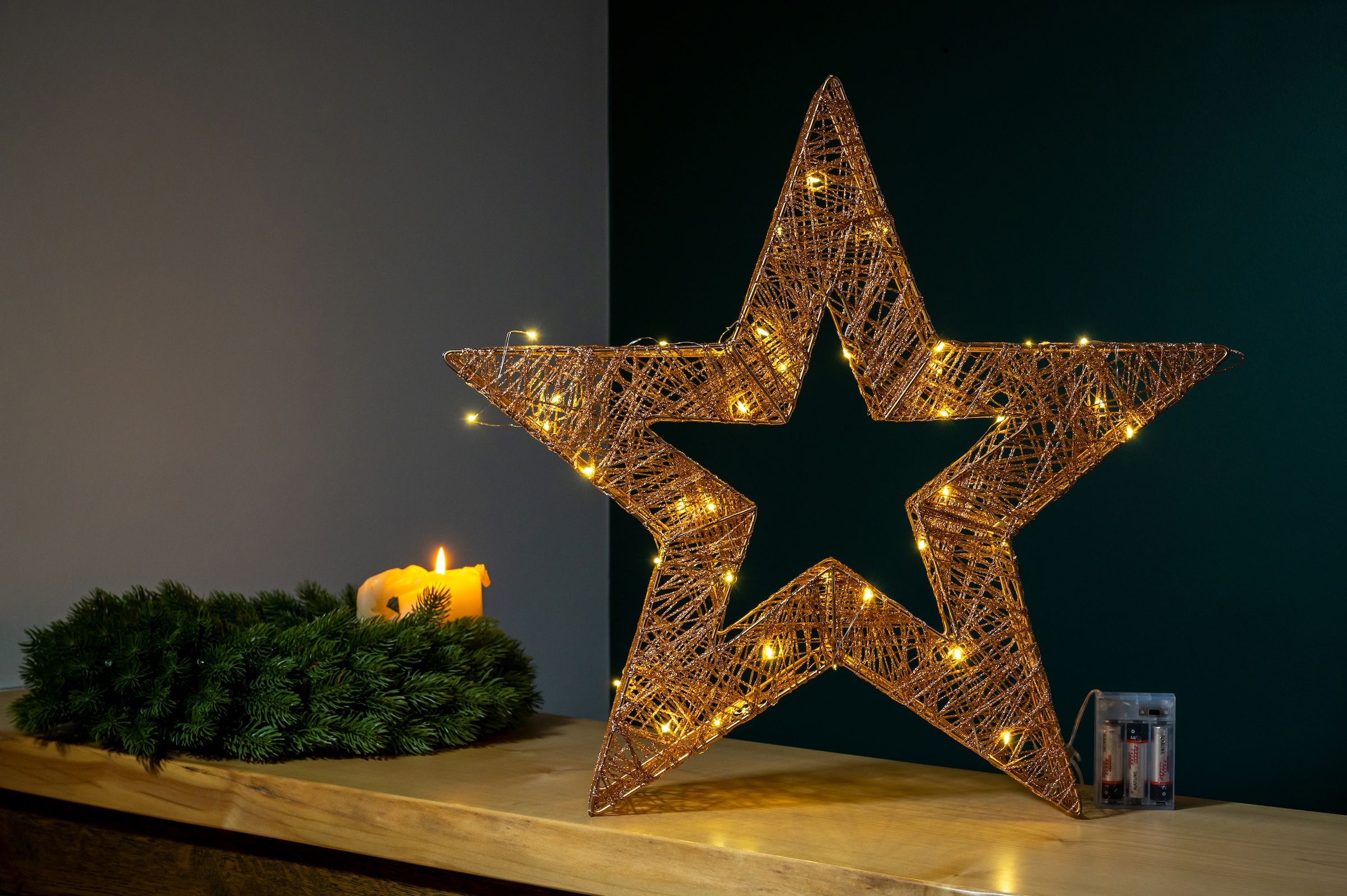 Stern BAUR Weihnachtsdeko«, | LED kaufen Innenbereich »Weihnachtsstern, 40 Star-Max nur den für flammig-flammig,