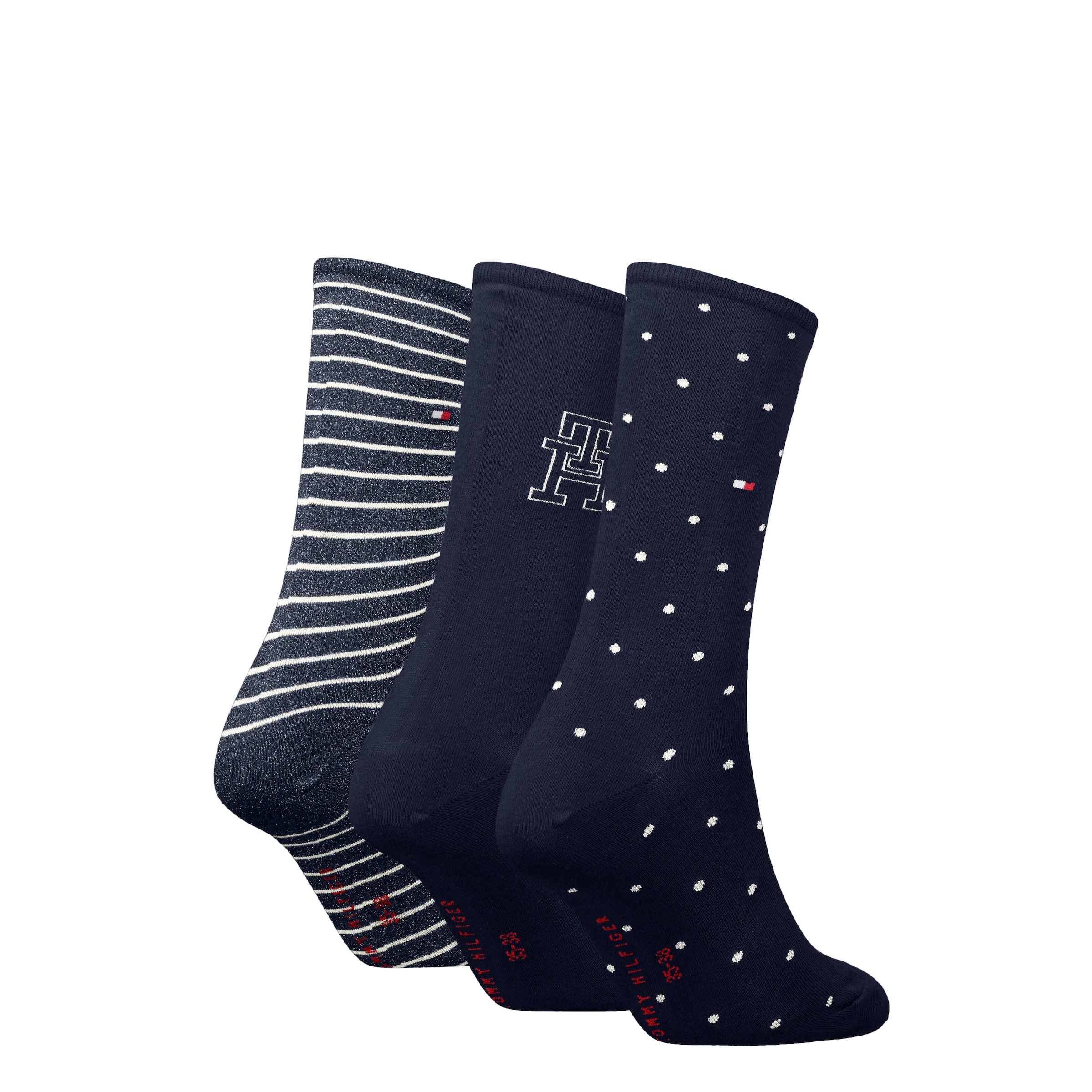 Tommy Hilfiger Socken »TH WOMEN SOCK 3P GIFTBOX«, (3er Pack)