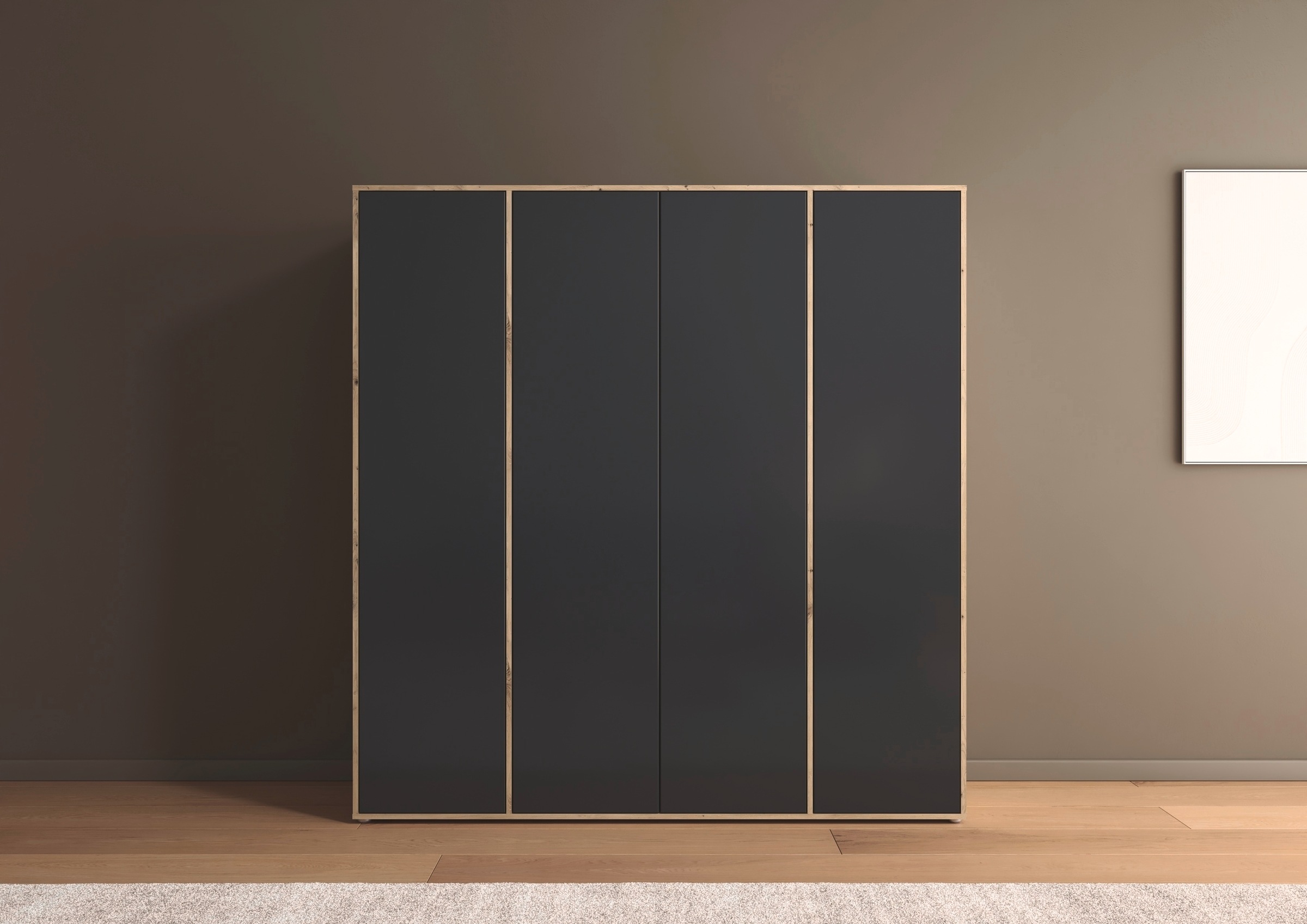 rauch Drehtürenschrank »Kleiderschrank Schrank Garderobe Wäscheschrank NABILA viel Stauraum«, (in 3 verschiedenen Ausstattungen BASIC/CLASSIC/PREMIUM), in 2 Breiten mit Push-to-Open Funktion TOPSELLER MADE IN GERMANY