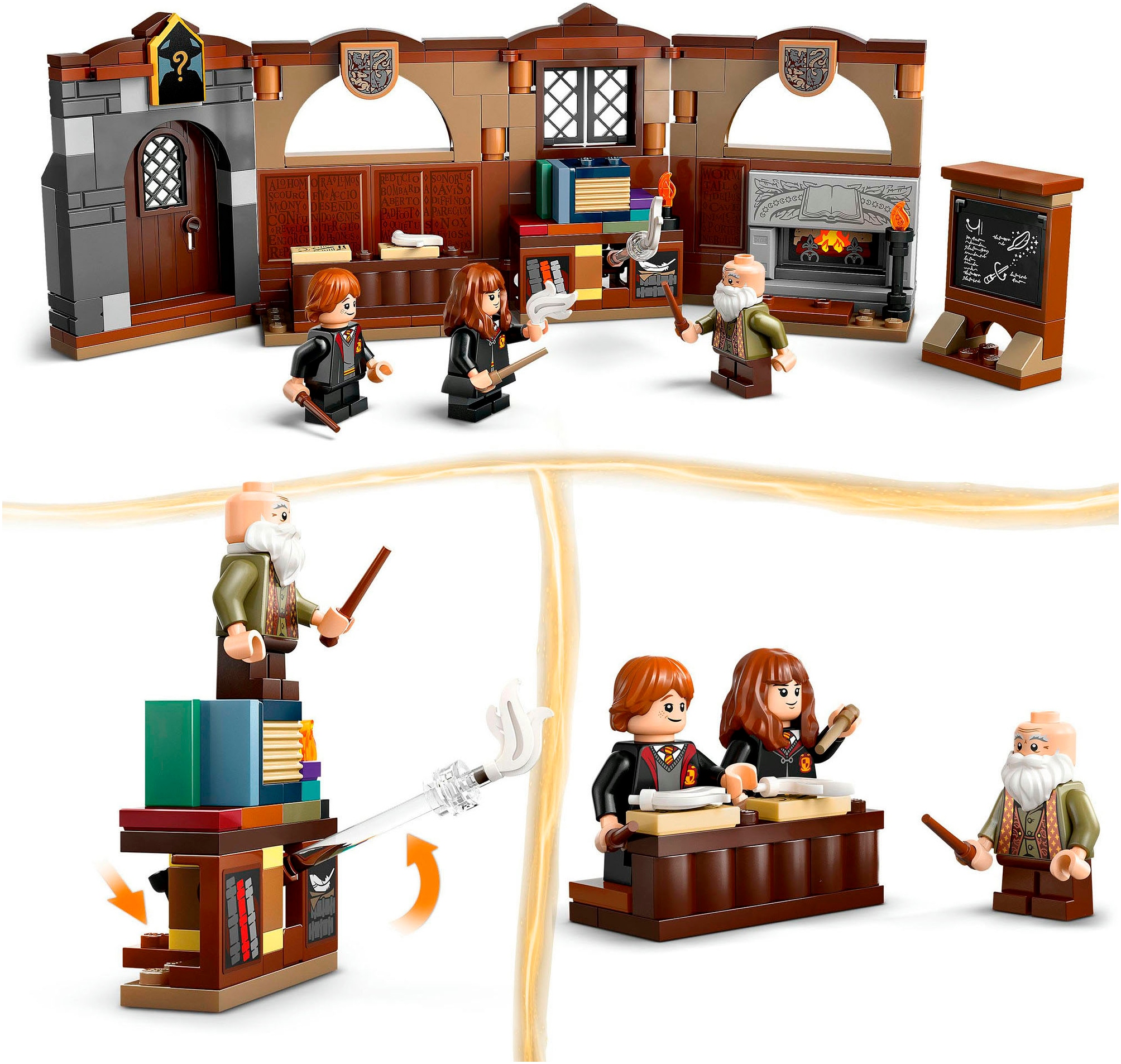 LEGO® Konstruktionsspielsteine »Schloss Hogwarts™: Zauberkunstunterricht (76442), LEGO Harry Potter™«, (204 St.), Made in Europe