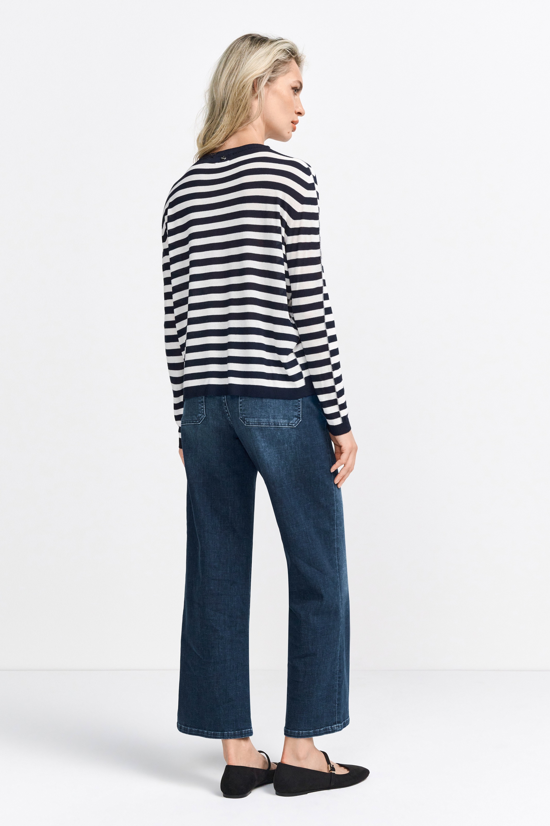 RICHROYAL Streifenpullover, Mit Markenlabel am Rücken