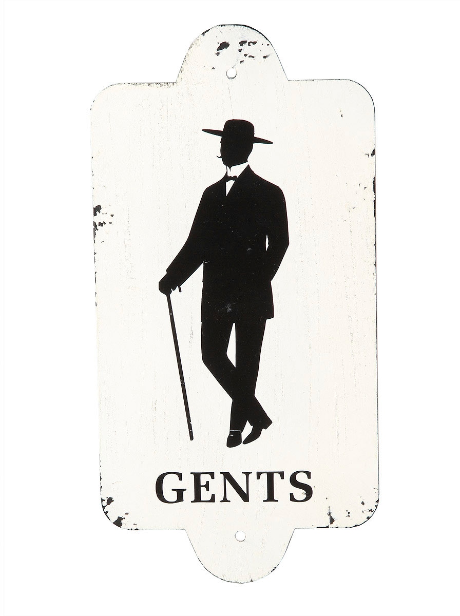 Ambiente Haus Metallbild "Metallbild - Gentlemen 28x14cm" 1 Stk. tlg. günstig online kaufen
