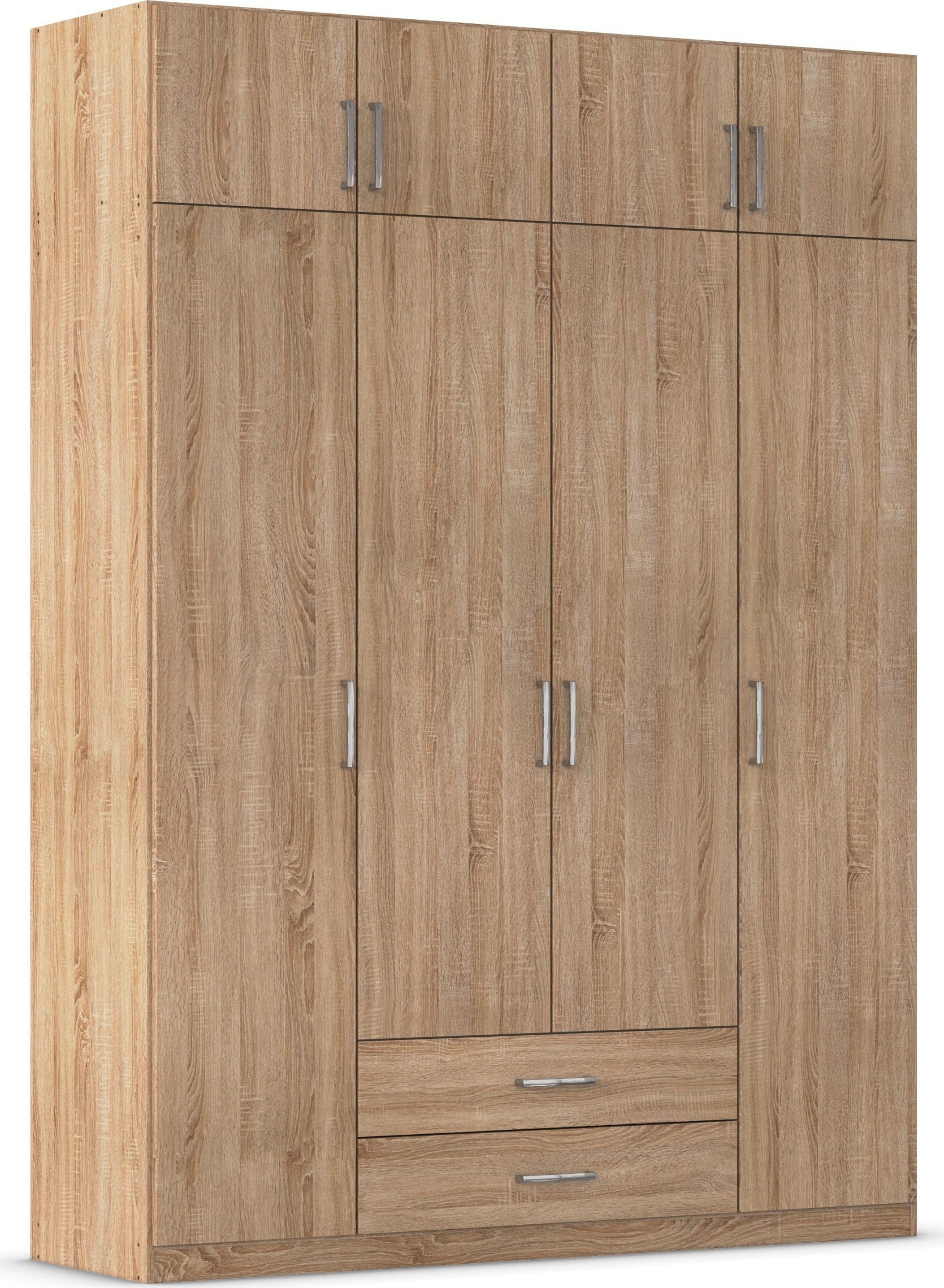 rauch "Schrank Garderobe Wäscheschrank GAMMA in 4 Breiten 91-226 cm" 3 verschiedene Ausstattungen BASIC/CLASSIC/PREMIUM (inkl. SOFT-CLOSE), mit Schubladen und Schrankaufsatz, schlichtes Design MADE IN GERMANY