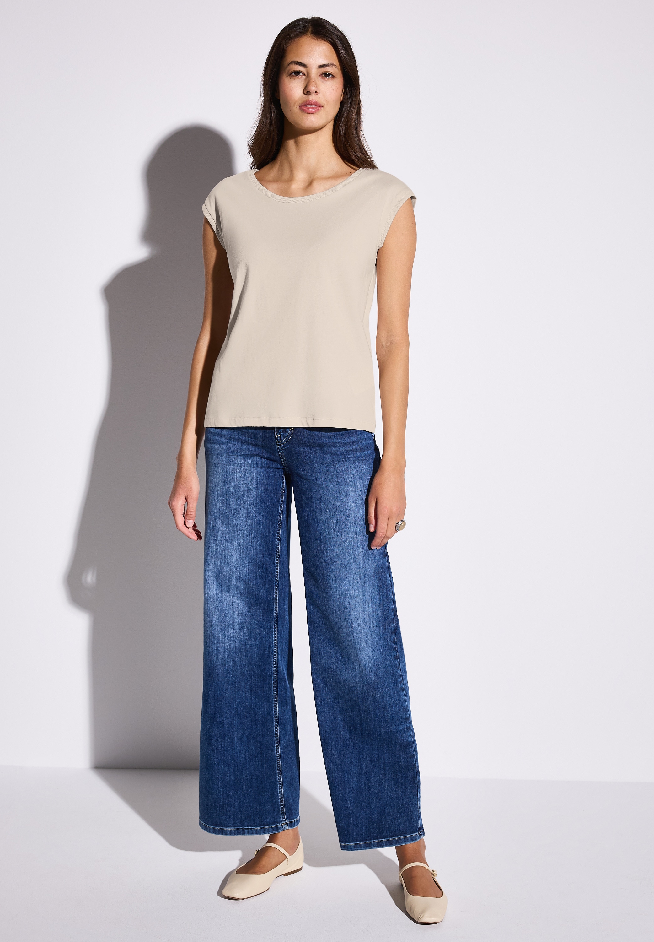 STREET ONE T-Shirt, aus reiner Baumwolle
