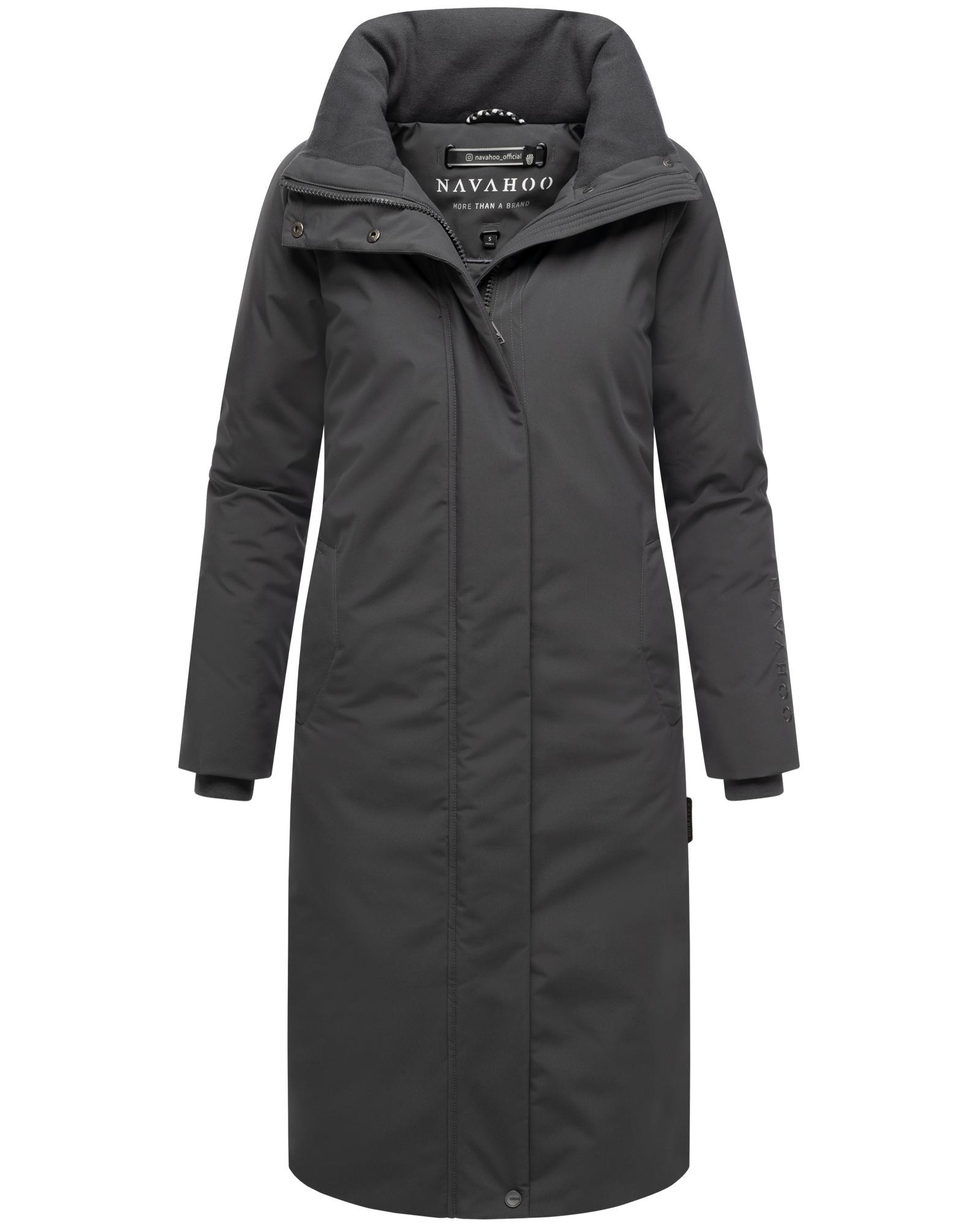 Navahoo Wintermantel »Traumblüte 14«, Warmer Parka mit Stehkragen