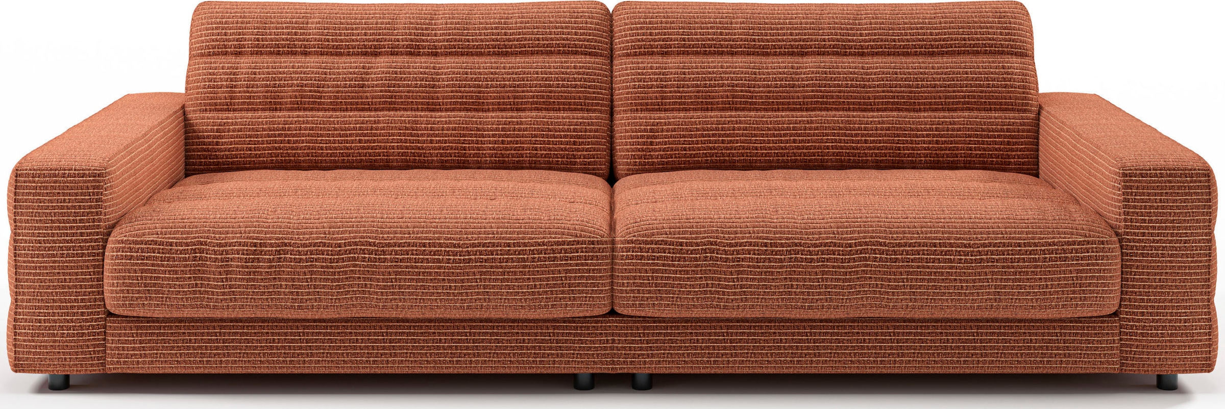 Big-Sofa »Stripes«, Lose Rückenkissen, mit feiner Quersteppung