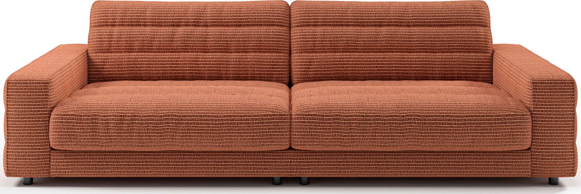 3C Candy Big-Sofa »Stripes Megasofa, tolle Verarbeitungsdetails, bequem und komfortabel«, Lose Rückenkissen, mit feiner Quersteppung