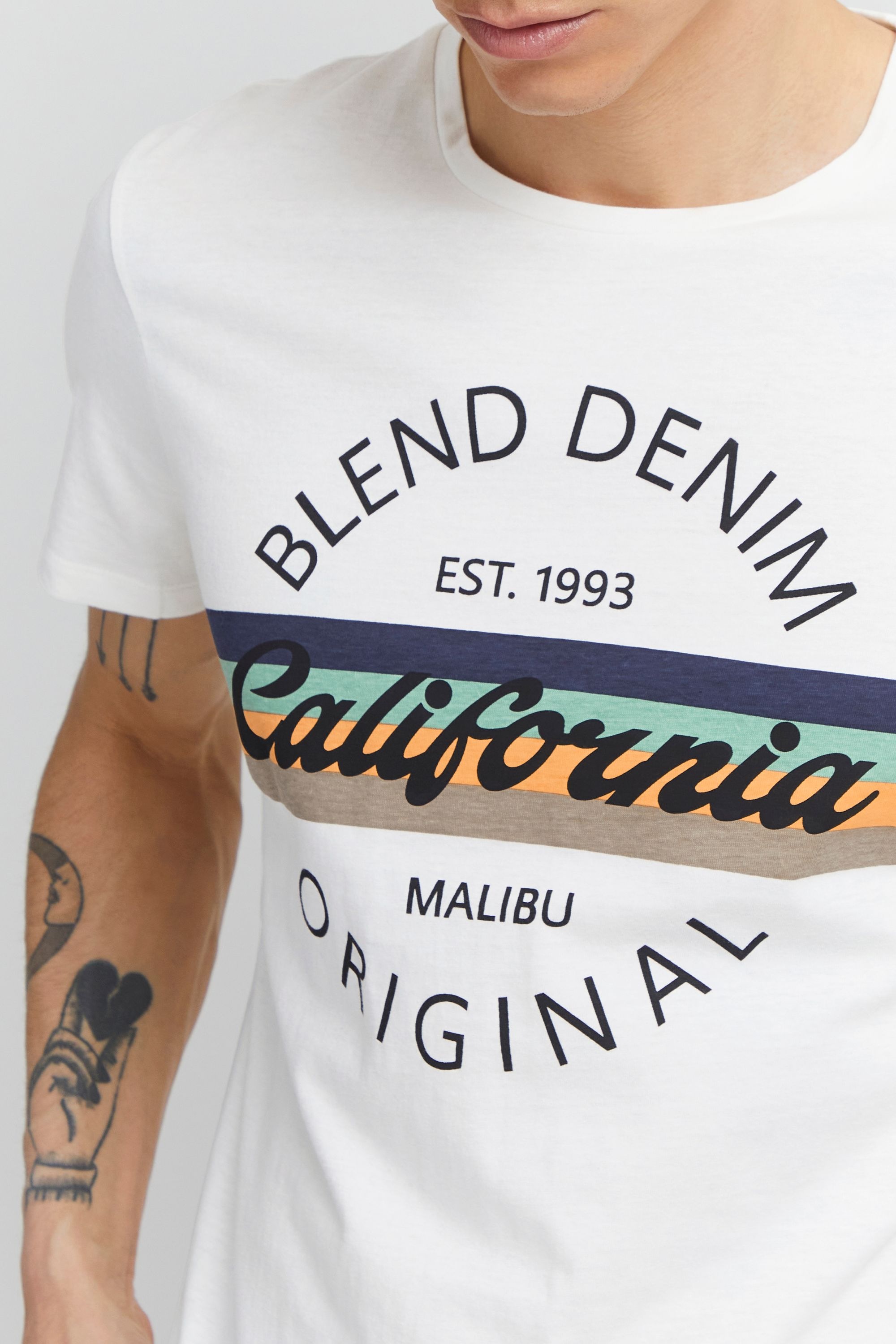 BLEND BHAdamus T-Shirt White Size L 5