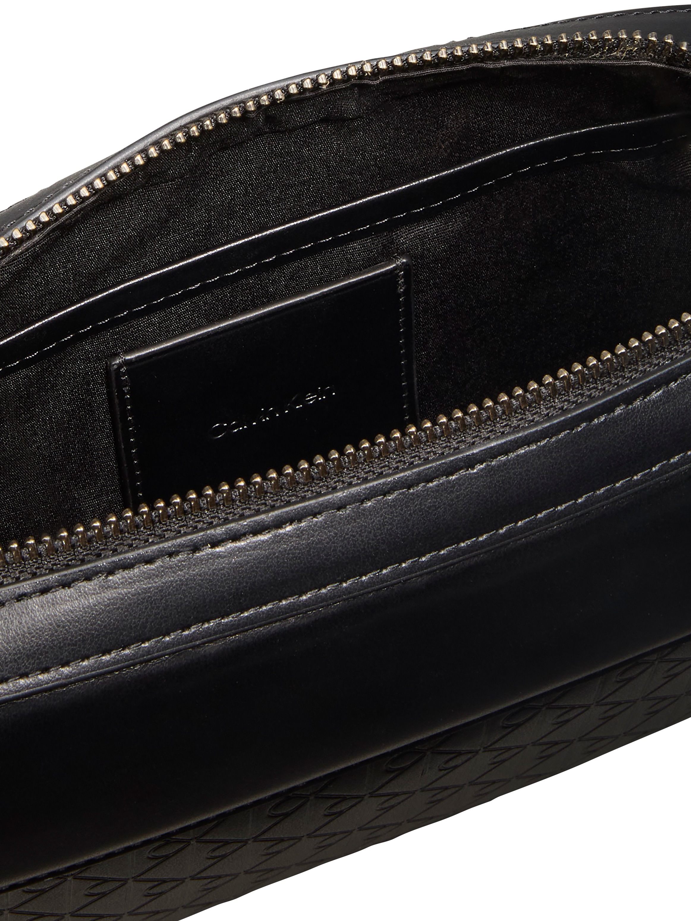 Calvin Klein Kulturbeutel »REFINED EMBLEM MIX POUCH W/ HAND« Unisex MiniBag, Hygienebeutel mit stylischer CK-Logoprägung