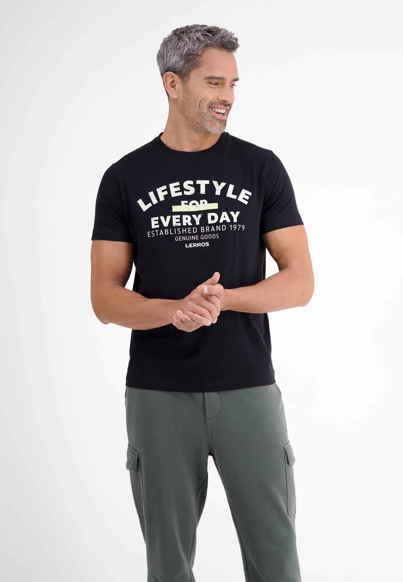 LERROS T-Shirt "LERROS T-Shirt *Lifestyle for every day*"