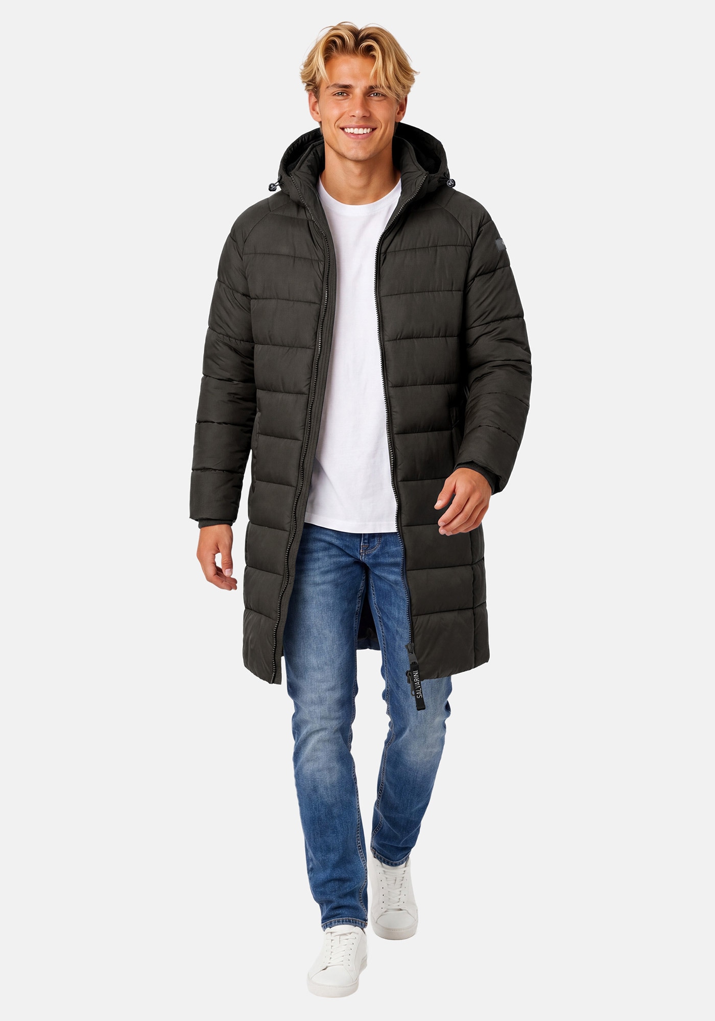 Alessandro Salvarini Winterjacke "ASLoongi" mit warmem Teddyfell und abnehmbarer Kapuze