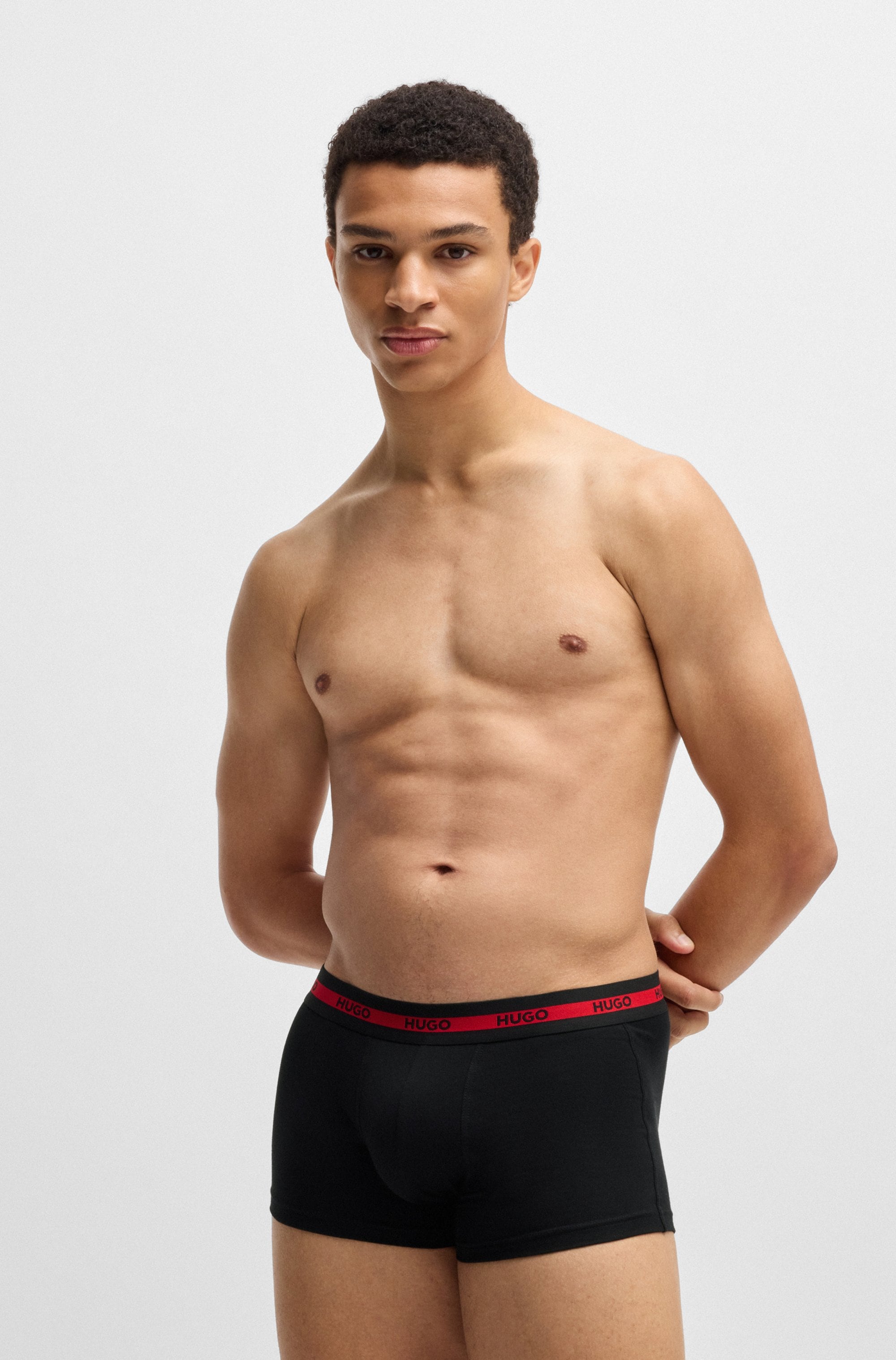 HUGO Underwear Trunk »TRUNK TRIPLET DESIGN«, (Packung, 3 St.), mit Logobund