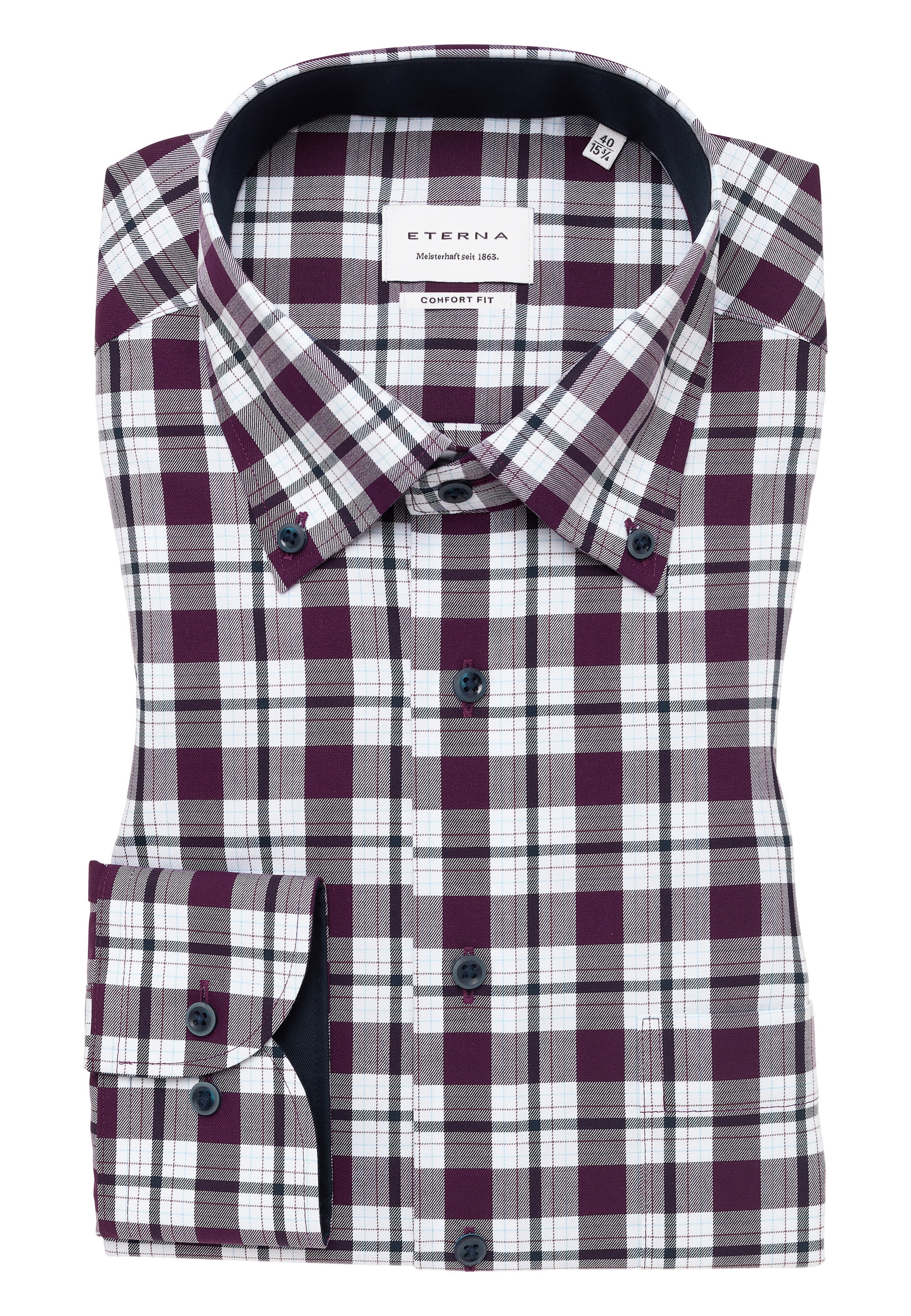 Eterna Langarmhemd »COMFORT FIT«, NON IRON (bügelfrei)
