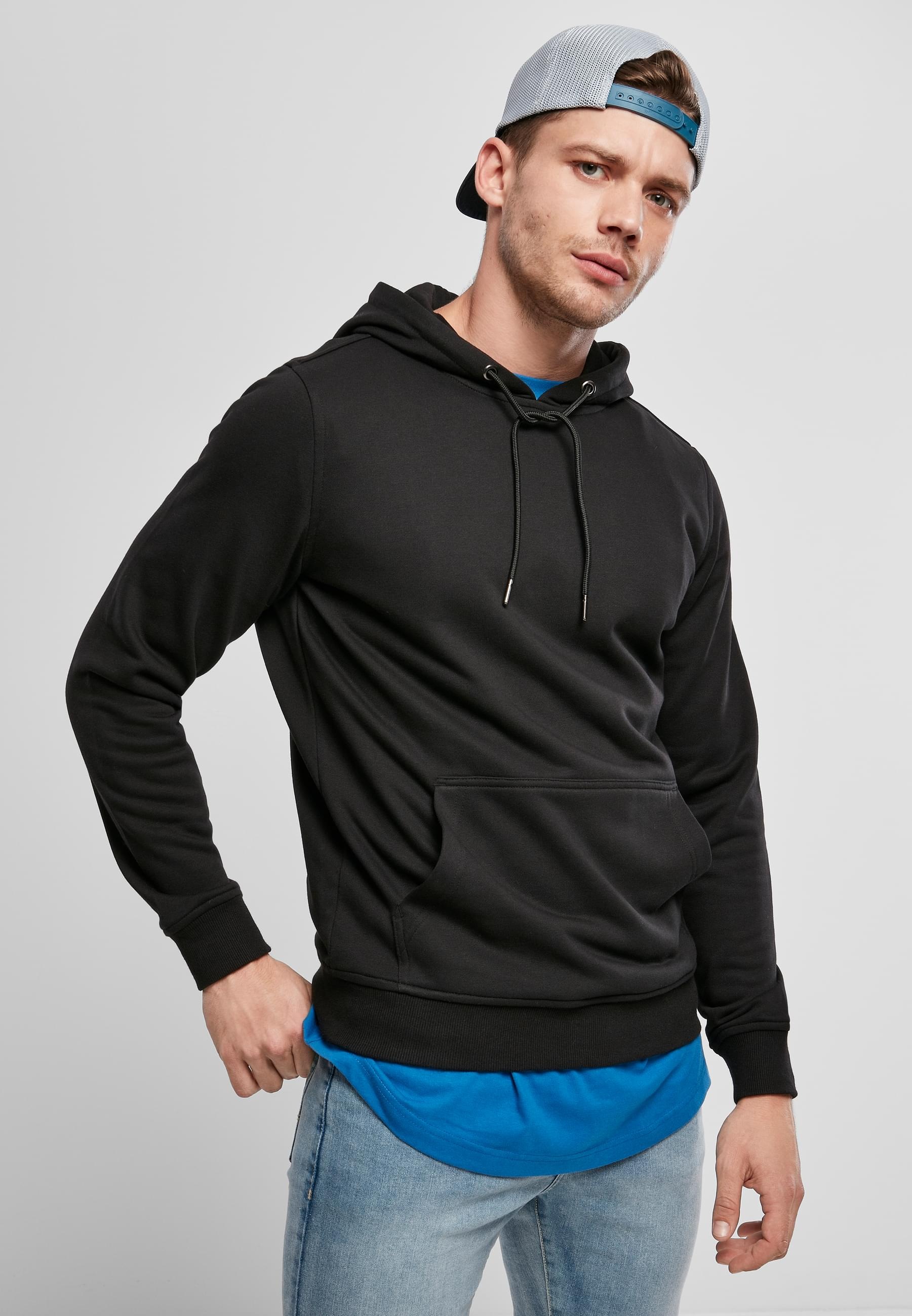 URBAN CLASSICS Sweatshirt »Urban Classics Herren Basic Terry Hoody«, (1 tlg.)