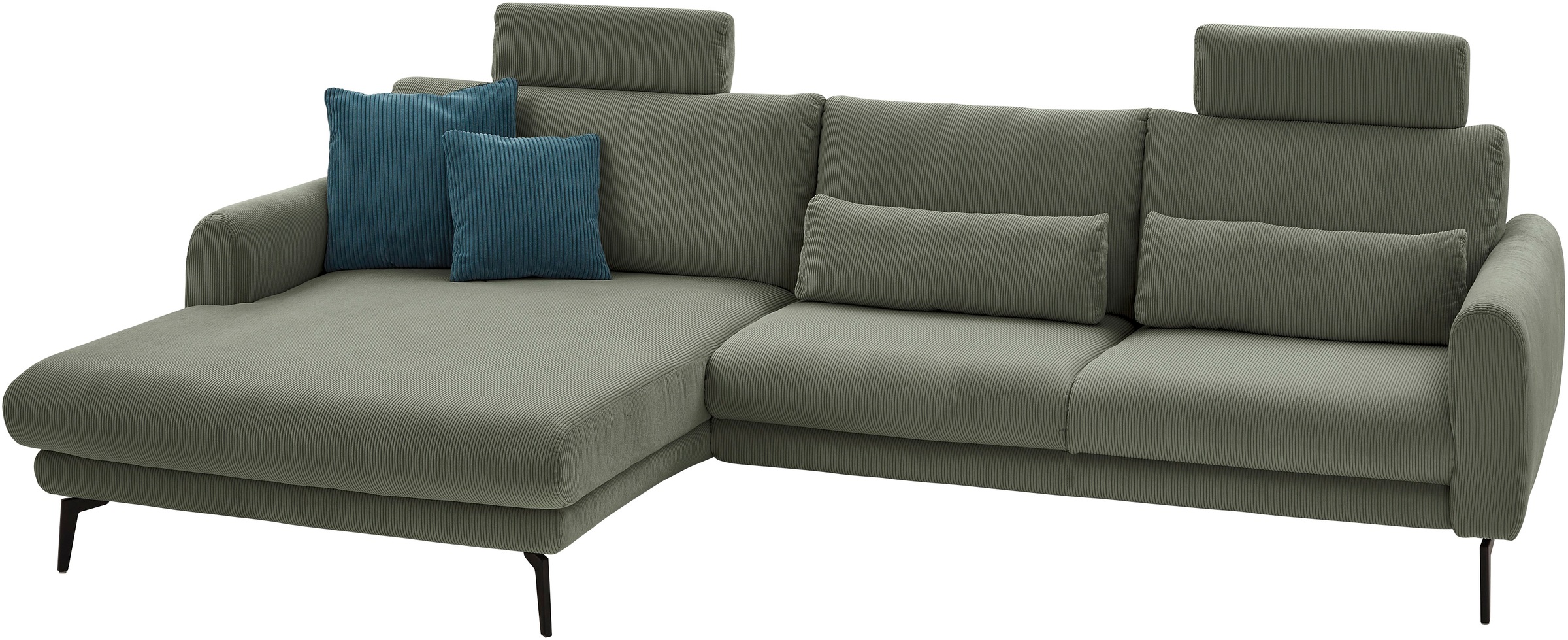 Die PlanBar Ecksofa »MP-IN23147 L-Form«, (2 St.), Kaltschaumpolsterung, softer Sitz & verstellbare Kopfstützen