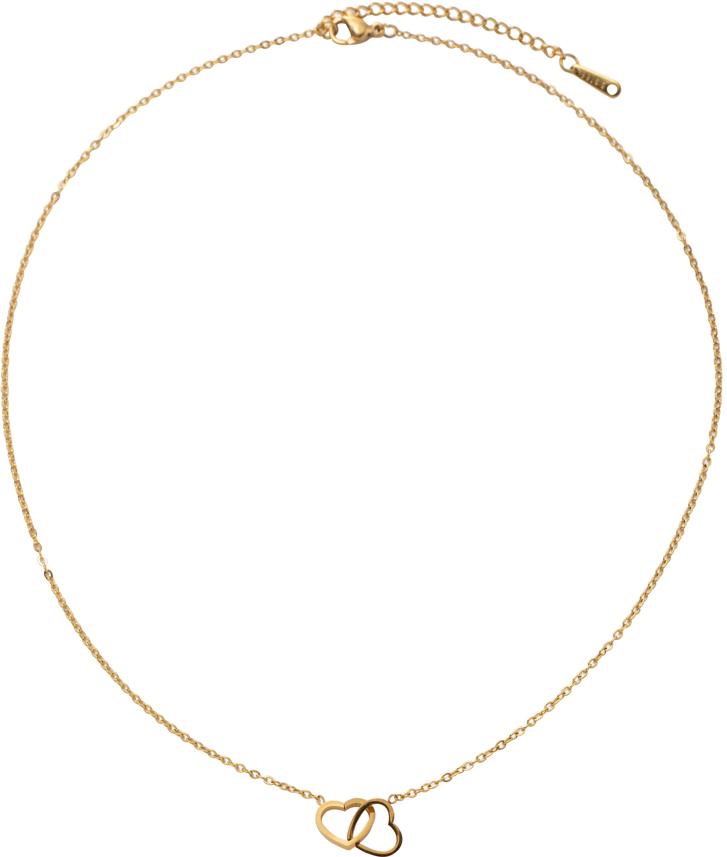 Firetti Kette mit Anhänger »Schmuck Geschenk Edelstahl Halsschmuck Halskette Ankerkette Herzen«, Made in Germany