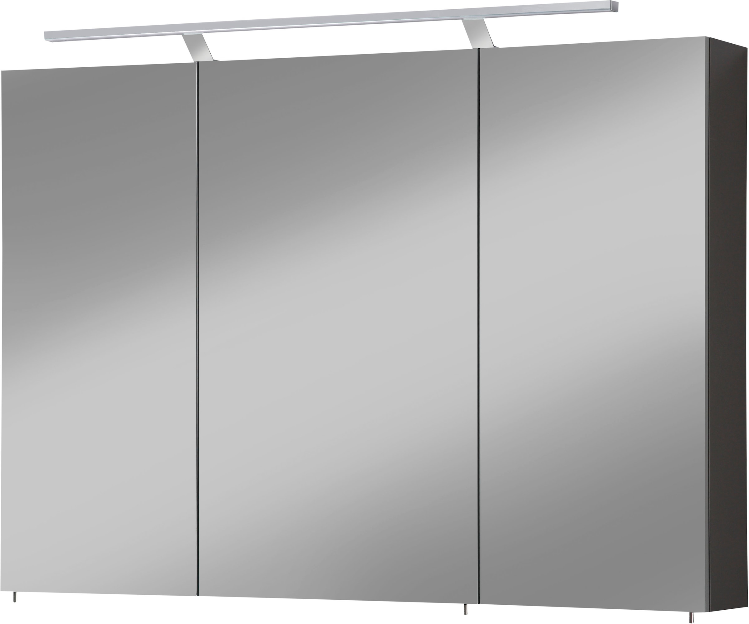 welltime Spiegelschrank »Torino«, Breite 100 3-türig, bestellen LED-Beleuchtung, | Schalter-/Steckdosenbox cm, BAUR