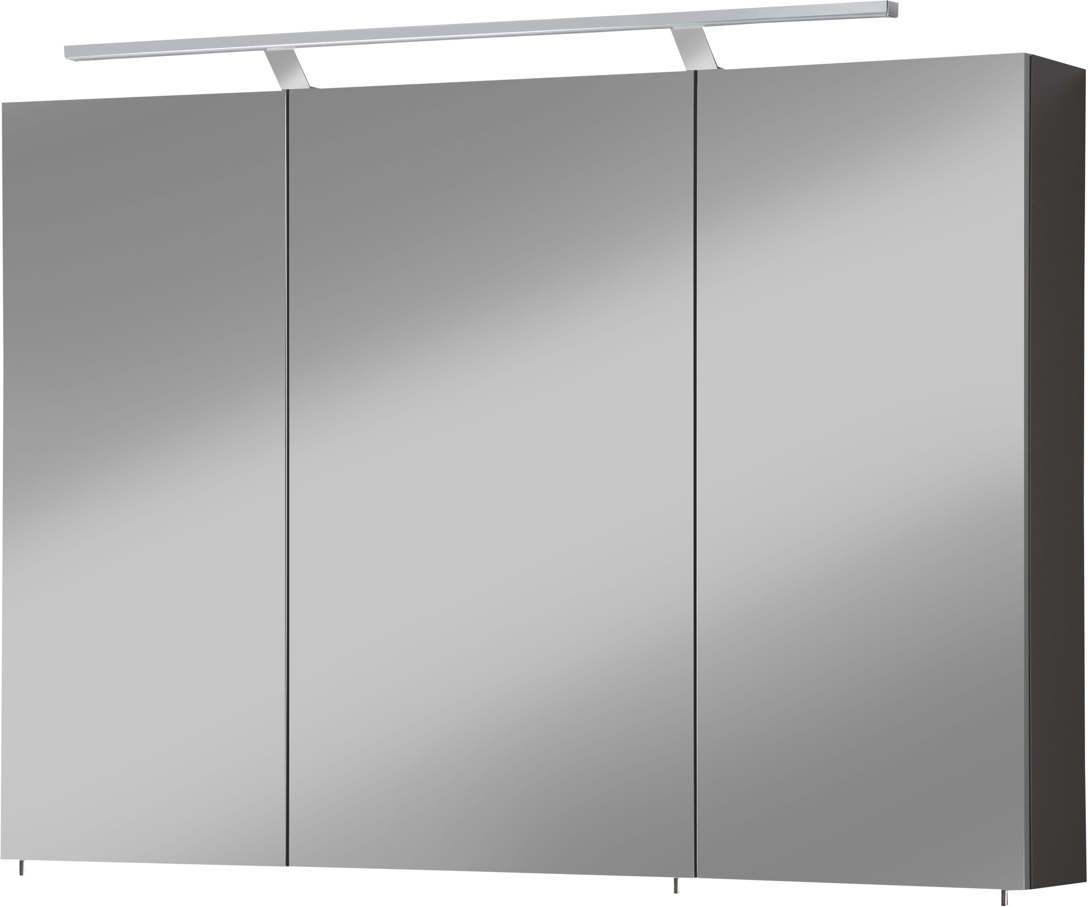 welltime Spiegelschrank "Torino, Spiegelschrank, Made in Germany, B: 100 cm" Solide Verarbeitung - Dieses Produkt ist in Deutschland gefertigt