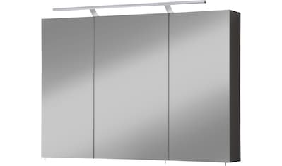 welltime Spiegelschrank »Torino«, Breite 120 cm, 3-türig, LED-Beleuchtung,  Schalter-/Steckdosenbox bestellen | BAUR