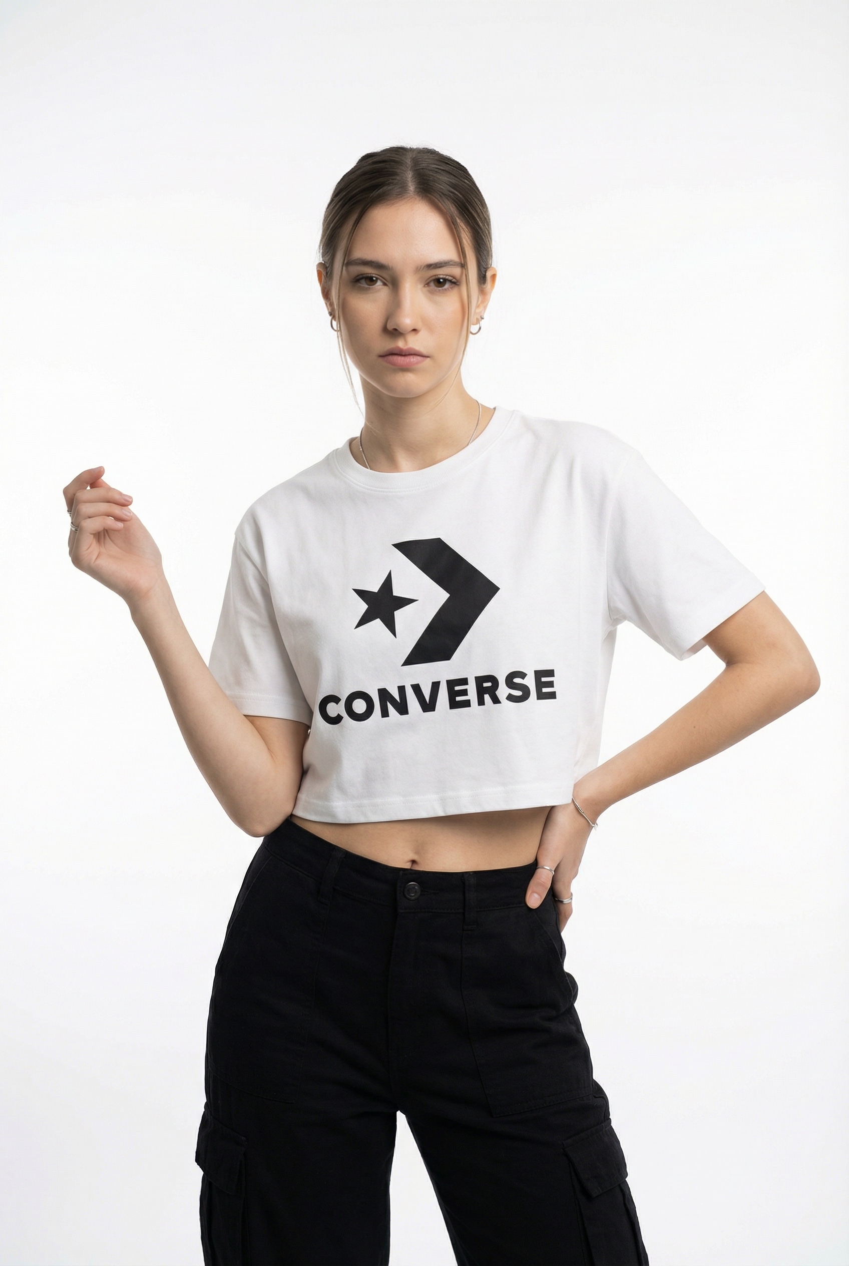 Converse "STAR CHEVRON SPORTY TEE" Kurzarm, aus Baumwolle