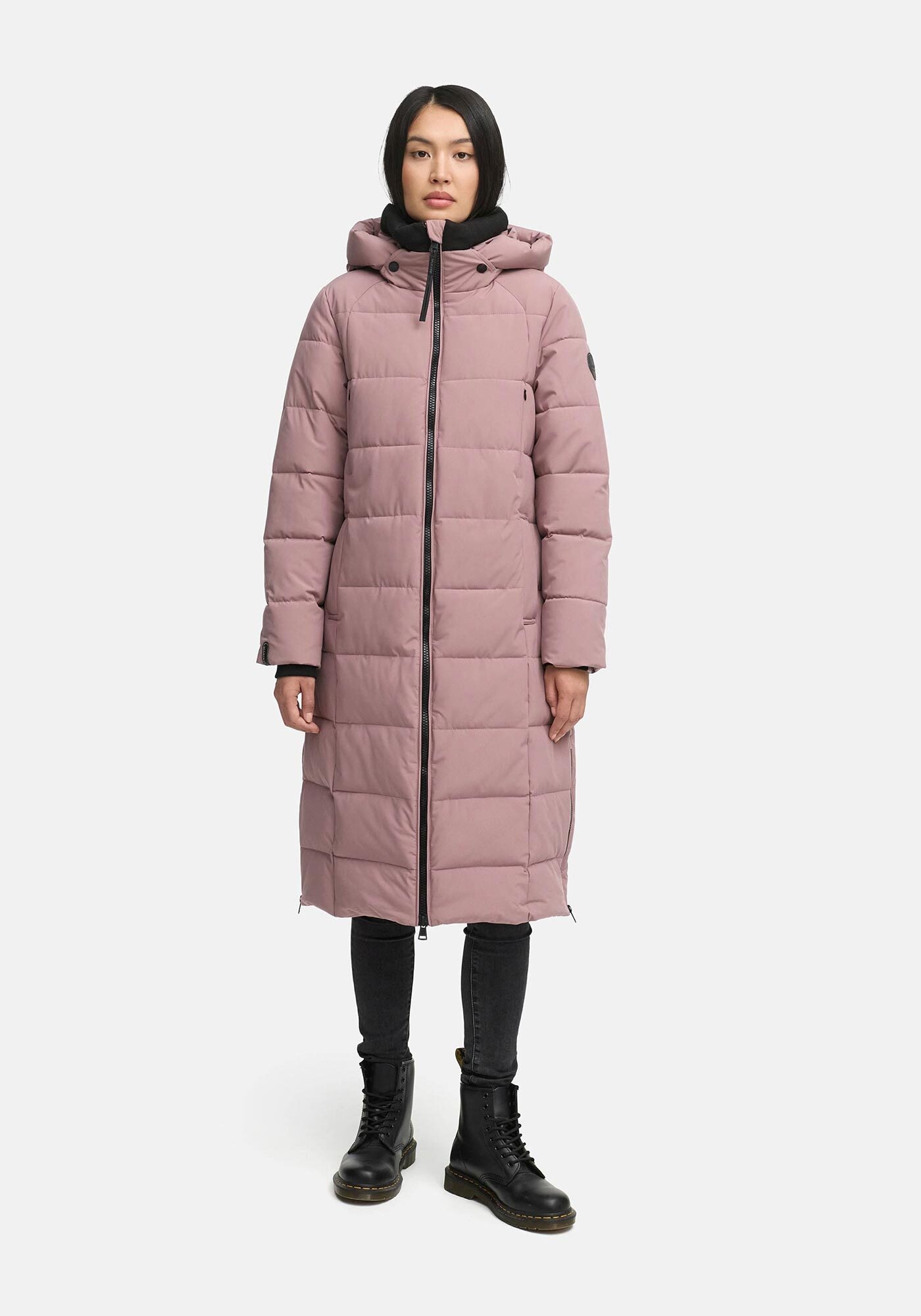 Marikoo Winterjacke »Lanitaa« Steppmantel mit abnehmbarer Kapuze