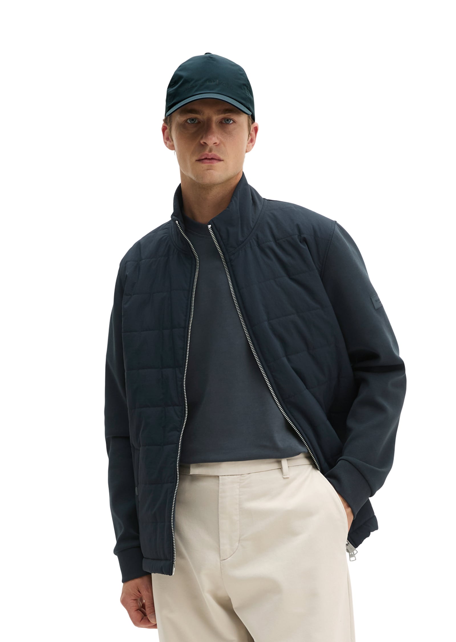 Marc OPolo Hybridjacke Hybrid-Scuba-Sweatjacke regular