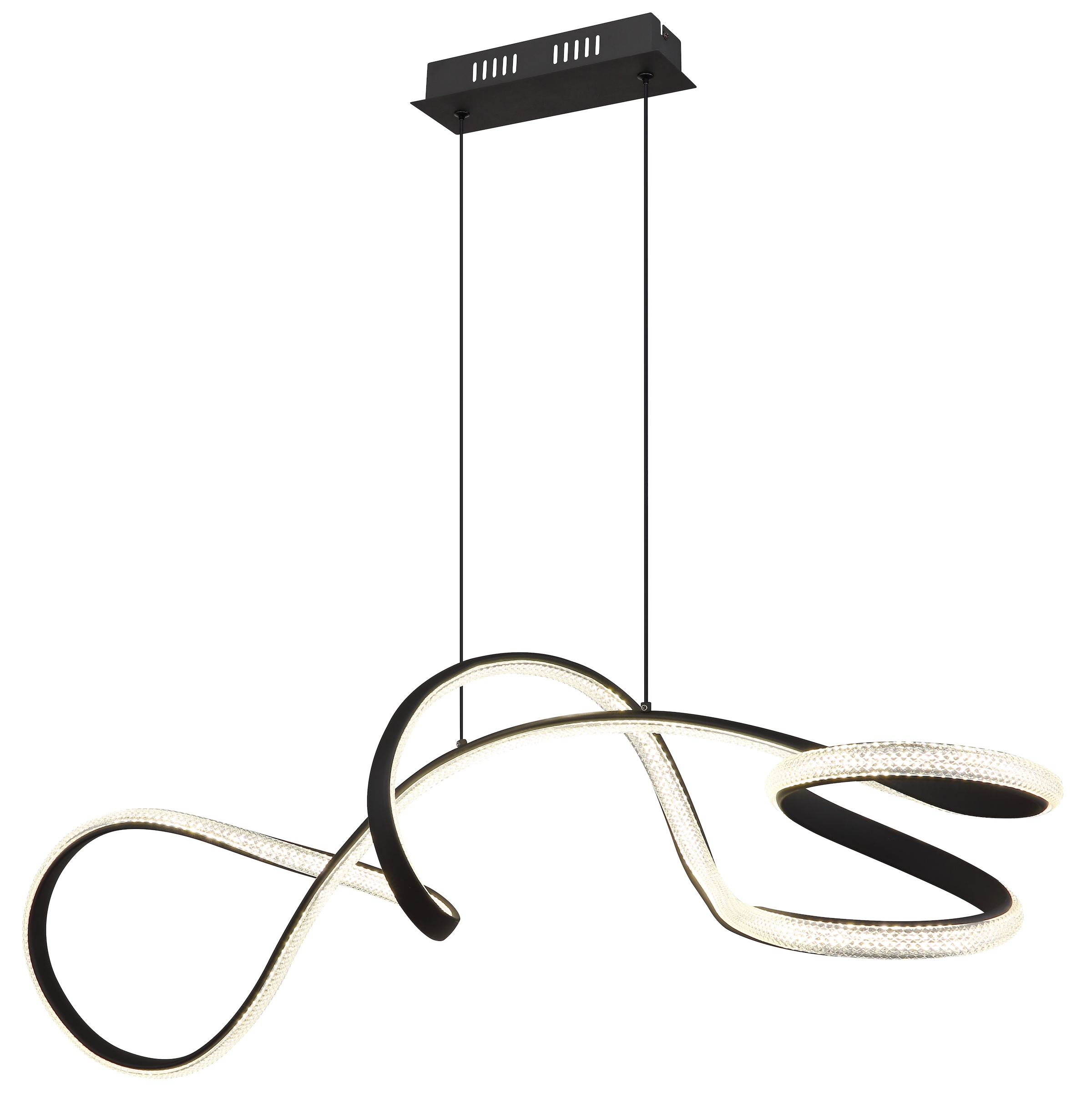 GLOBO LIGHTING Hängeleuchte »SWIRL« LED-Modul 1 Stk. Warmweiß Hängelampe Esszimmer-Leuchte Esstischleuchte Wohnzimmer