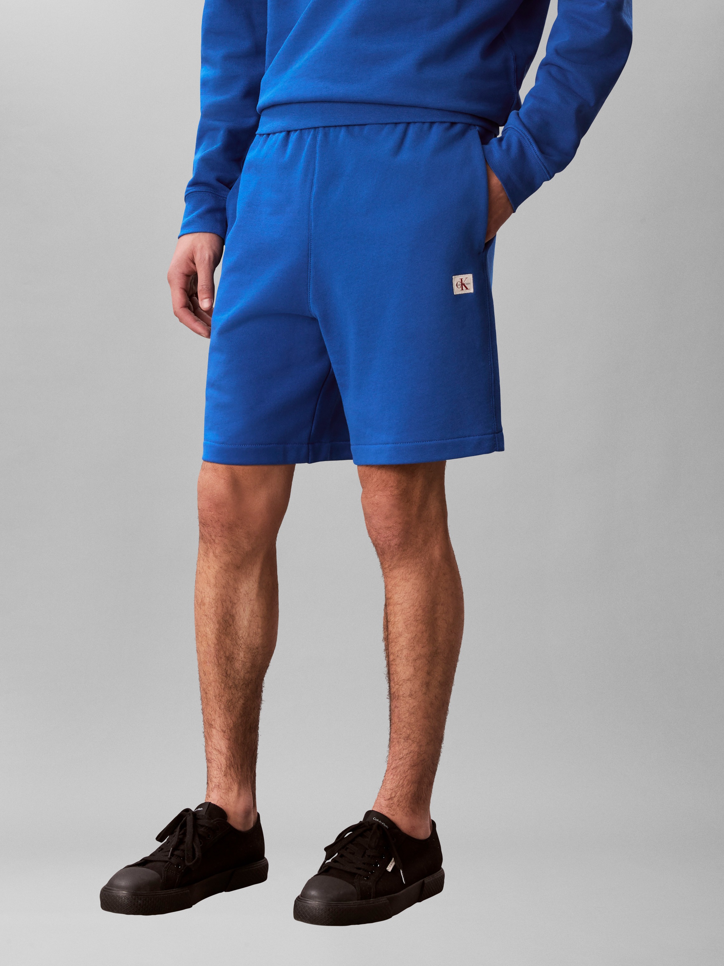 Calvin Klein Jeans Sweatshorts Regular Fit, Logo-Badge, Seitentaschen günstig online kaufen