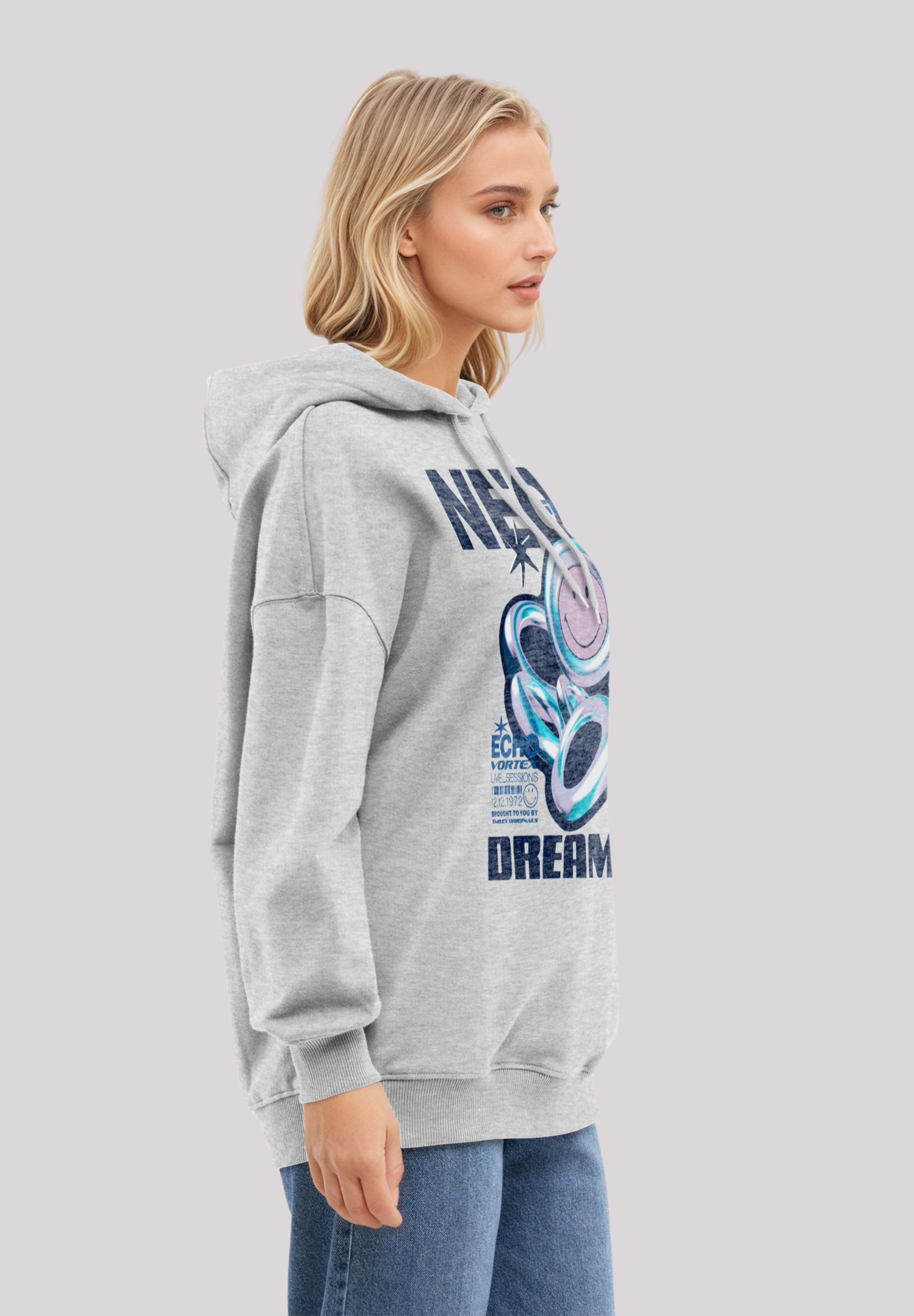 F4NT4STIC Kapuzenpullover »Smiley Originals Neon Dreams Rave Wear«, Premium Qualität