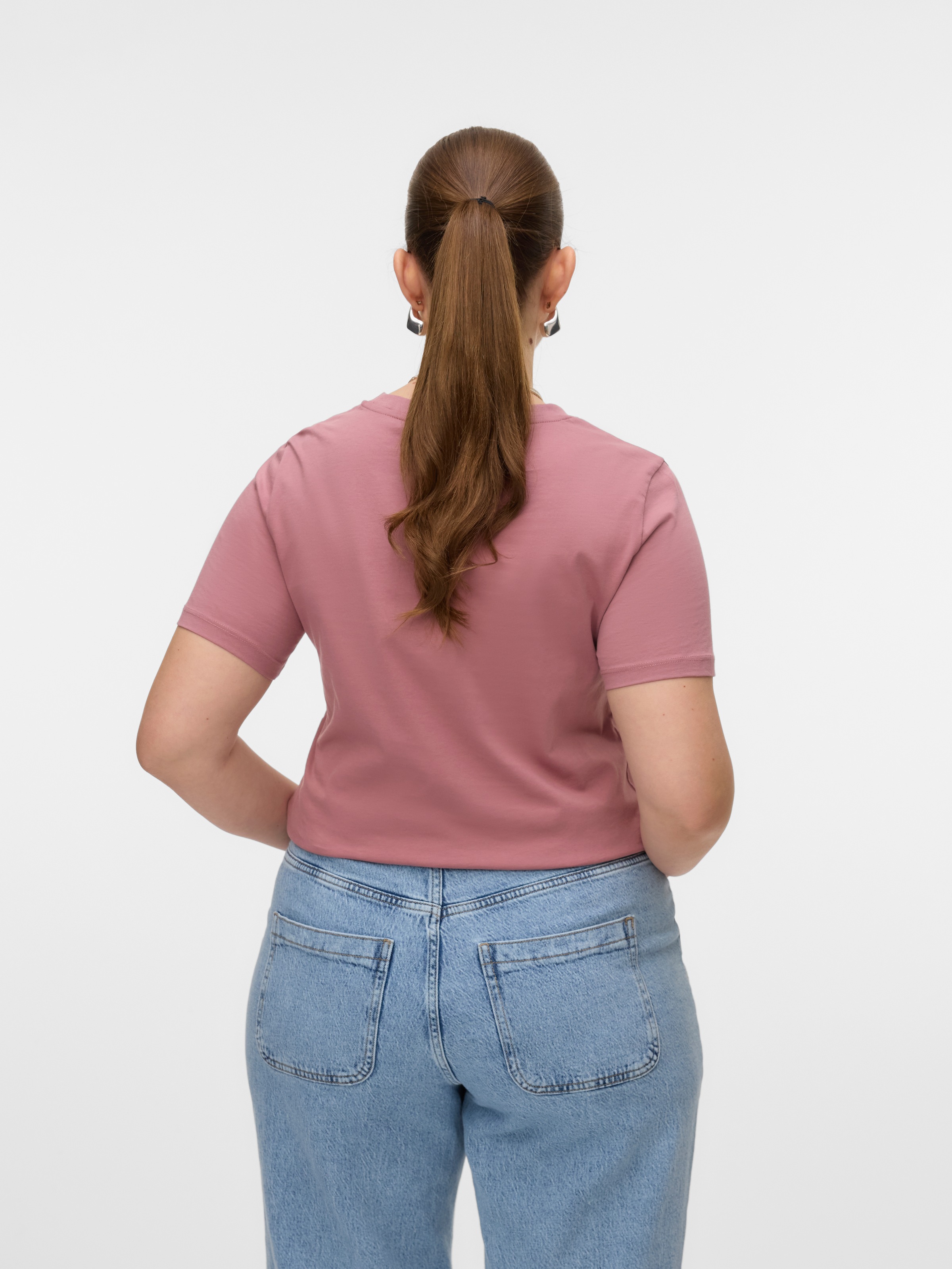 Vero Moda Kurzarmshirt "VMPAULINA SS T-SHIRT GA JRS NOOS" Baumwolle, regula günstig online kaufen