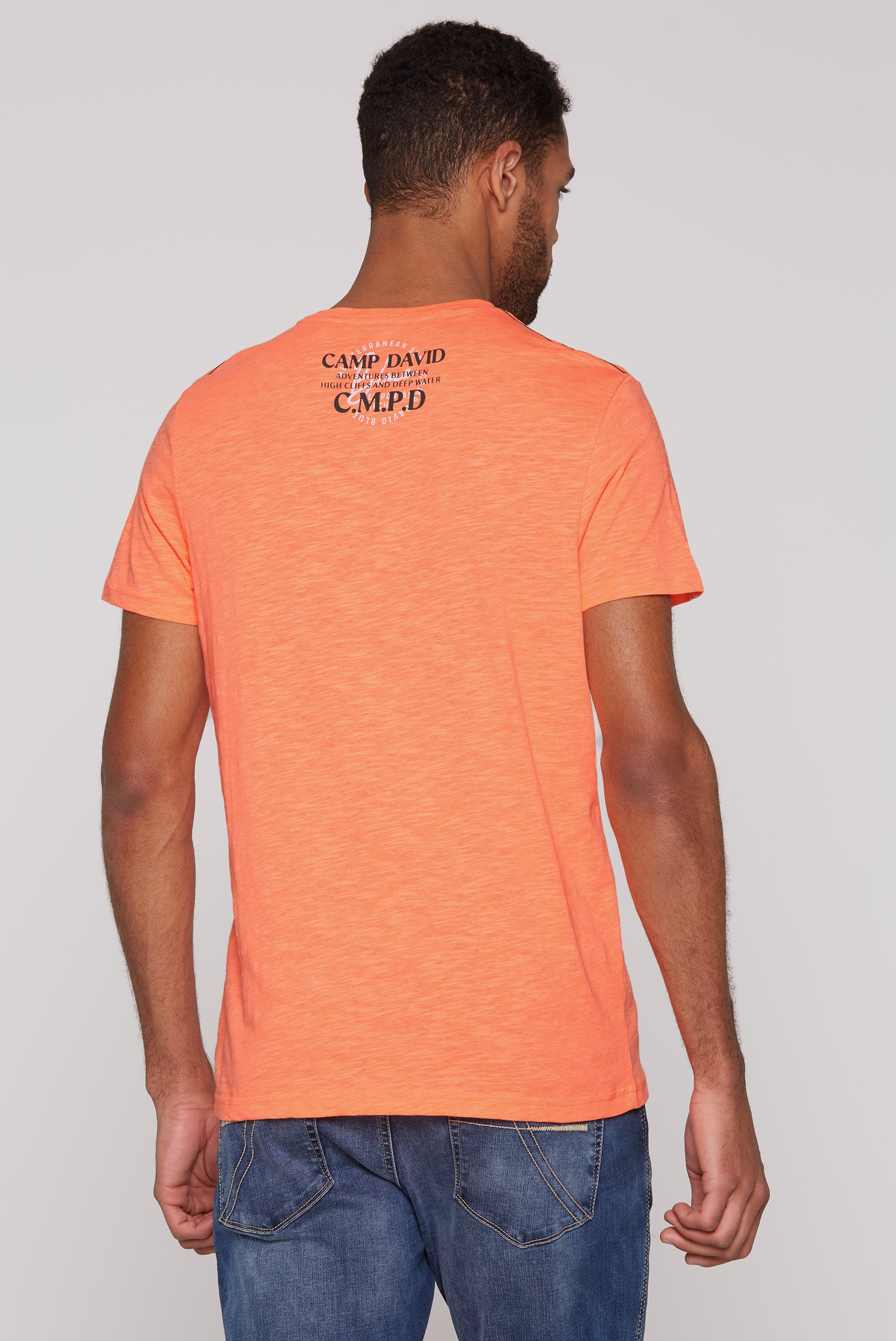 CAMP DAVID Rundhalsshirt, mit Baumwolle