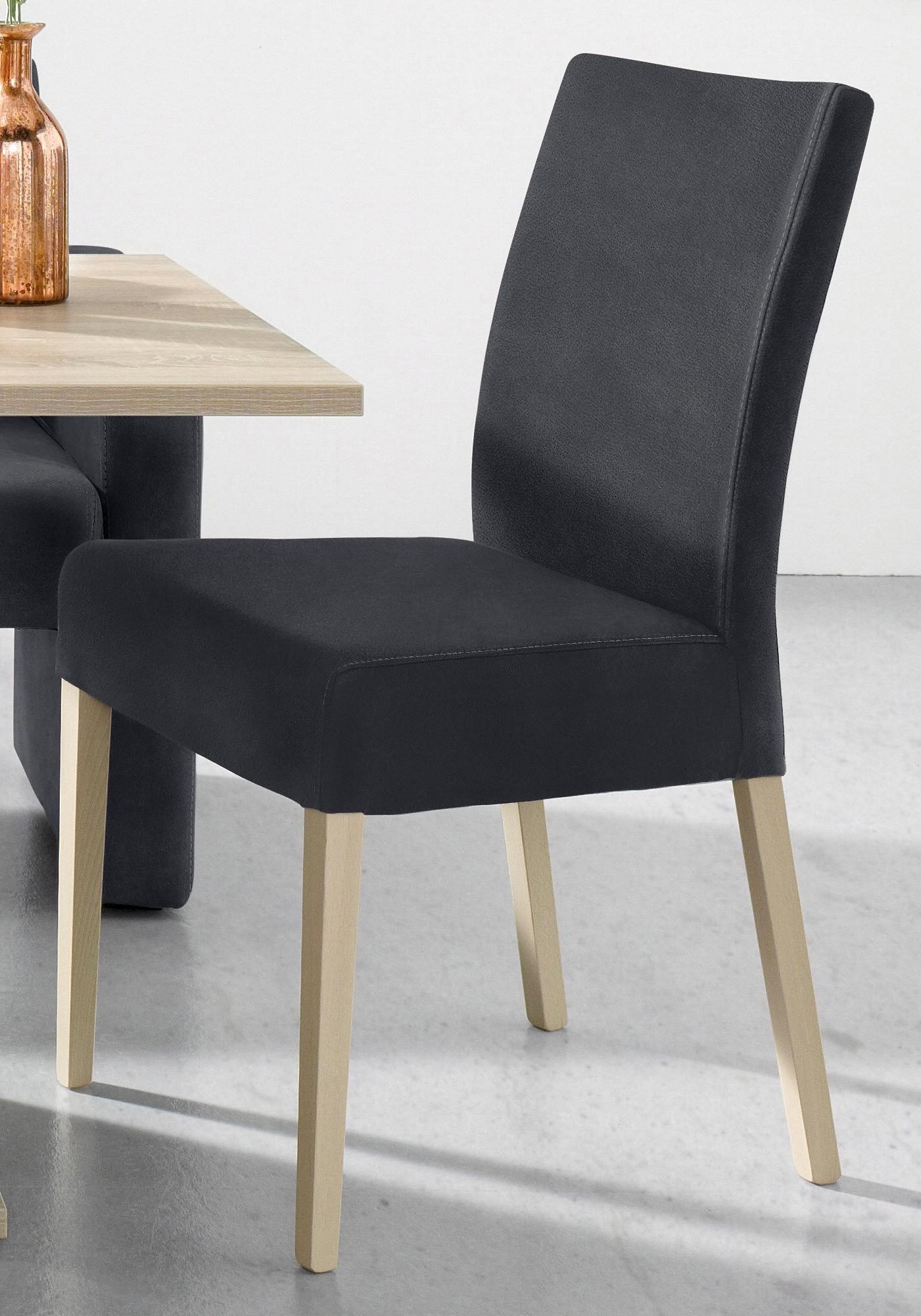 Home affaire 4-Fußstuhl "Umag" (Set) 2 Stk.Sitz und Rücken gepolstert günstig online kaufen