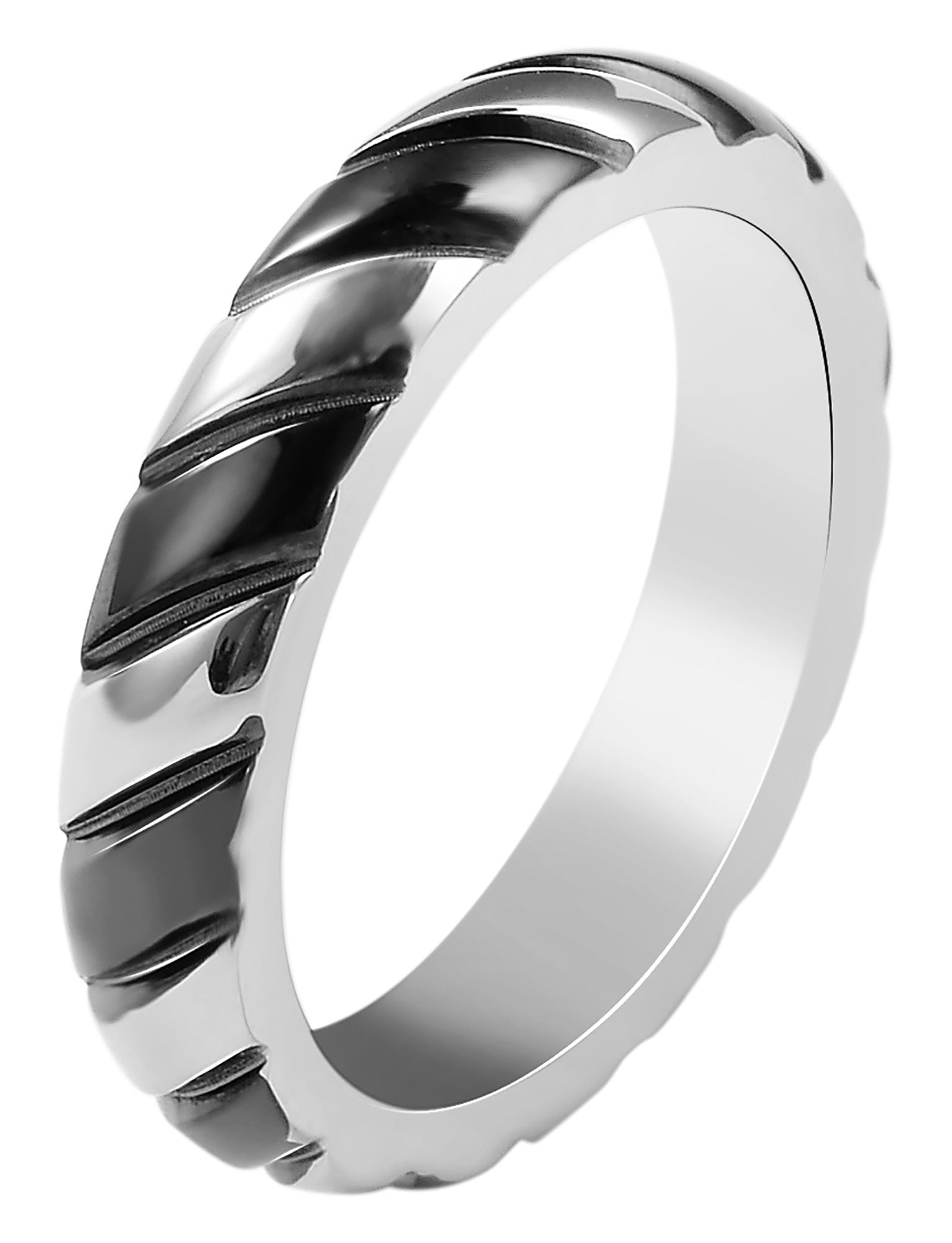 Fingerring ADELIA´S "Damen Ring aus Edelstahl" Gr. 54, silber, Fingerringe, Damen, 54, Edelstahl, Fingerring
