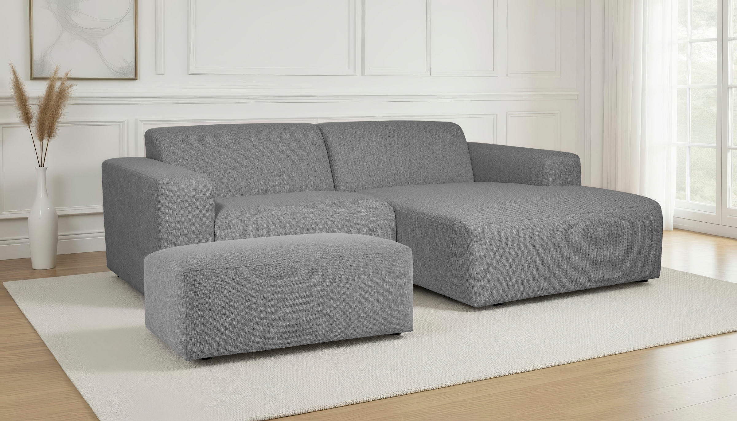 OTTO home Ecksofa "Koa,228cm, L-Form, Modulsofa, Webstoff, Cord, Struktur, günstig online kaufen