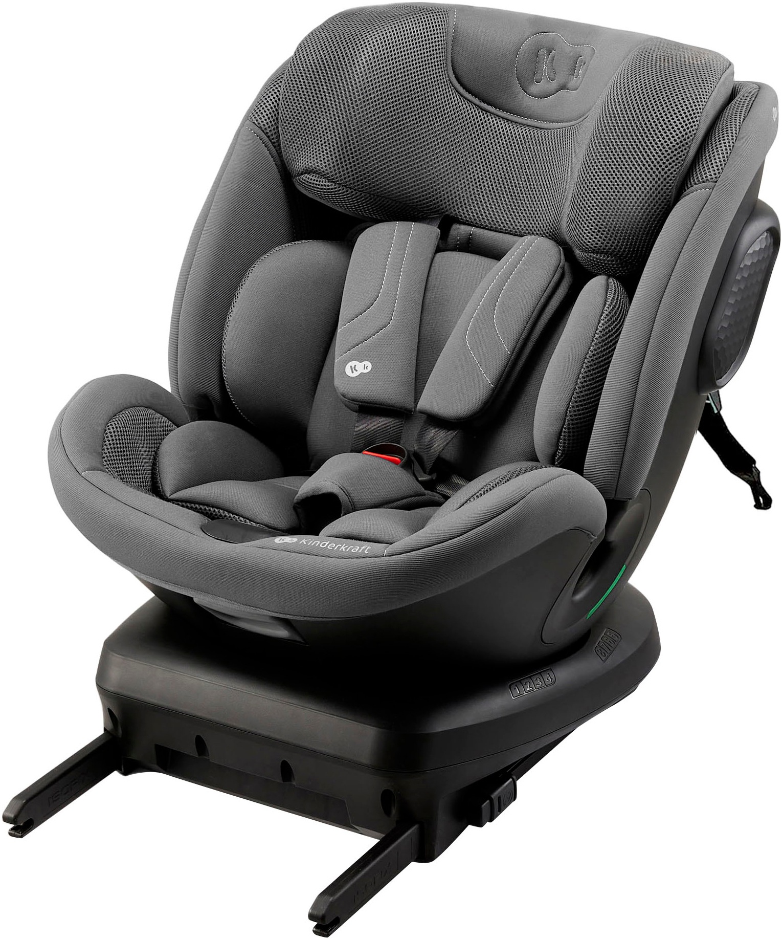 KINDERKRAFT Baby Autokindersitz "XPEDITION 3 i-Size", grau, Materialmix, Kindersitze, 360 – drehbarer Kindersitz