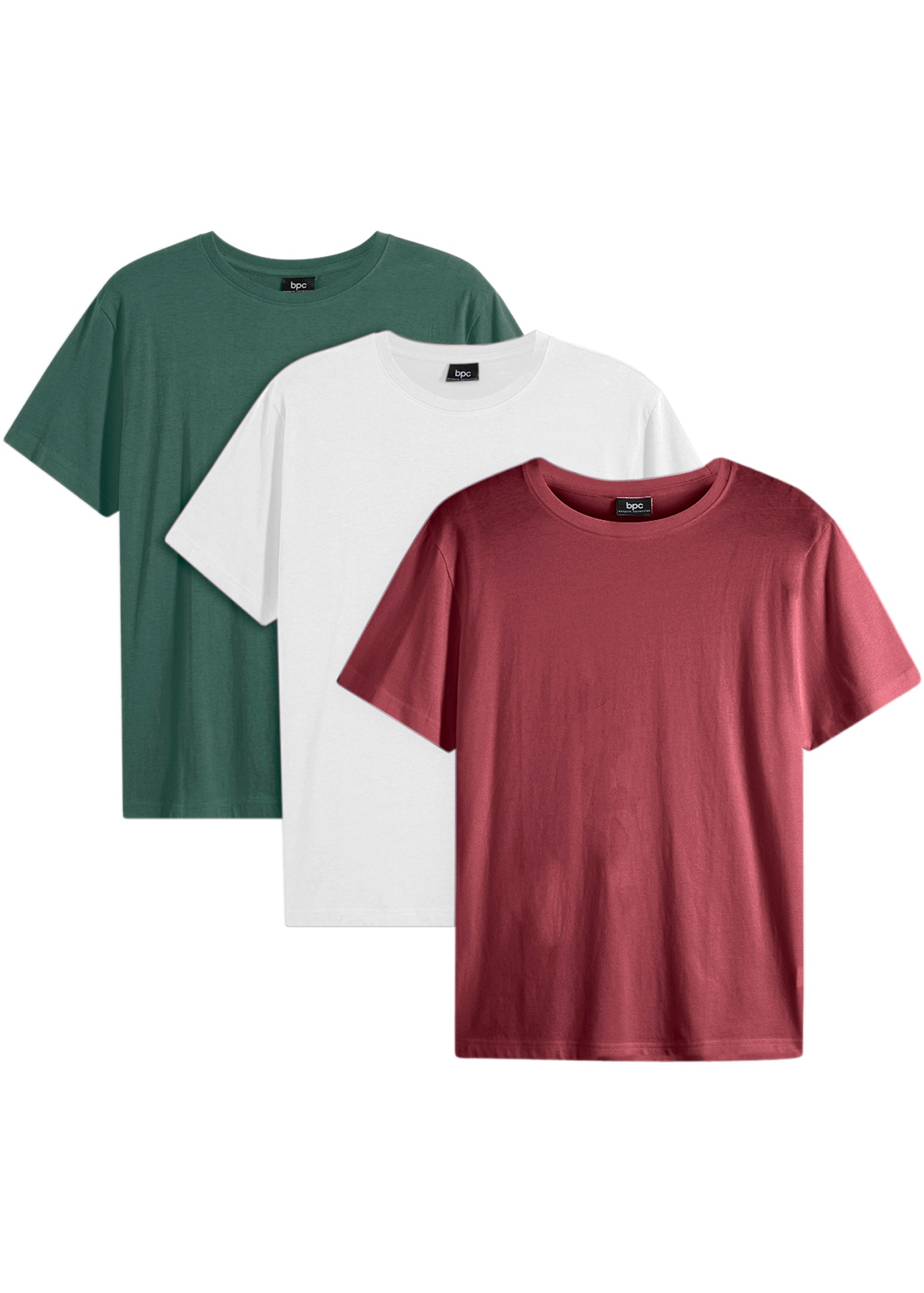 bonprix T-Shirt "T-Shirt (3er Pack)" Packung, 3, 3 Stk. T-Shirt (3er Pack) günstig online kaufen
