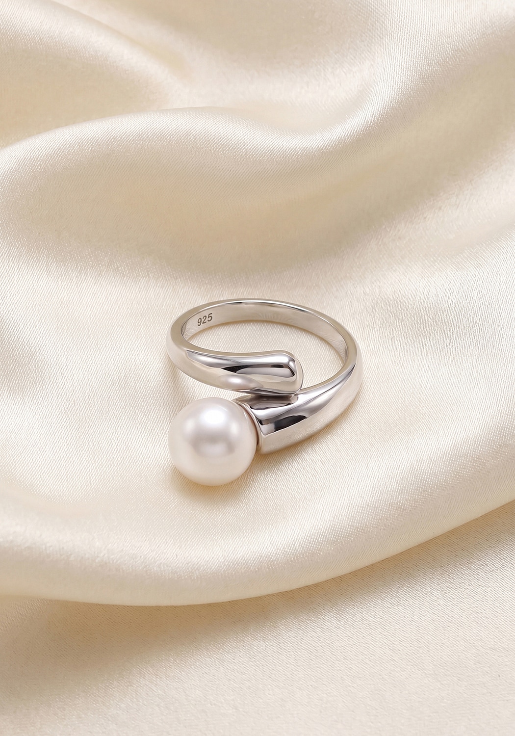 JOBO Perlenring »Ring Fingerring« 925 Silber mit Perle