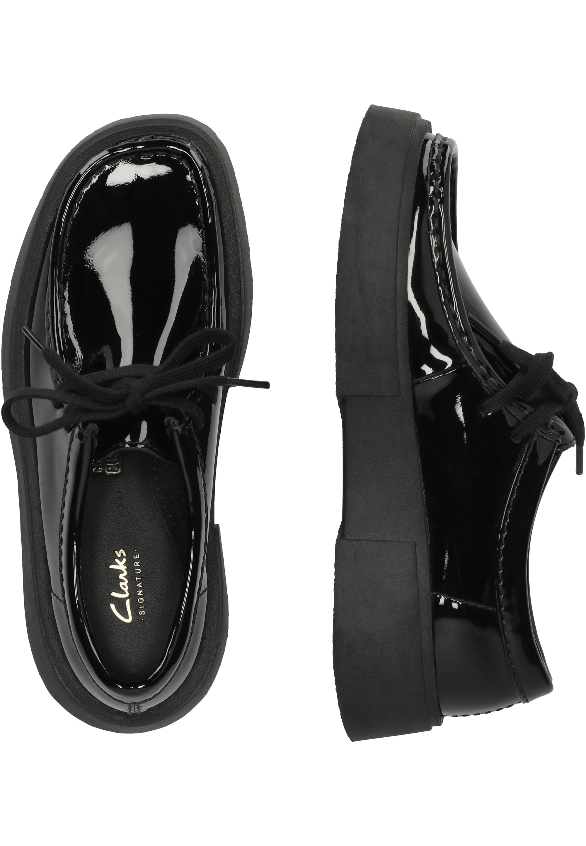 Clarks Schnürschuh »Torview«  in toller Lack-Optik