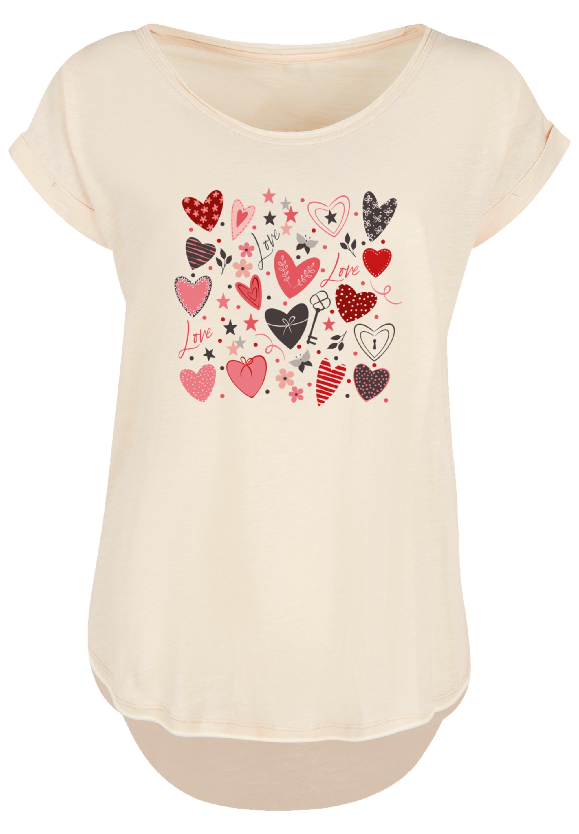 F4NT4STIC T-Shirt "Cute Herzen Variety Valentinstag" Premium Qualität günstig online kaufen